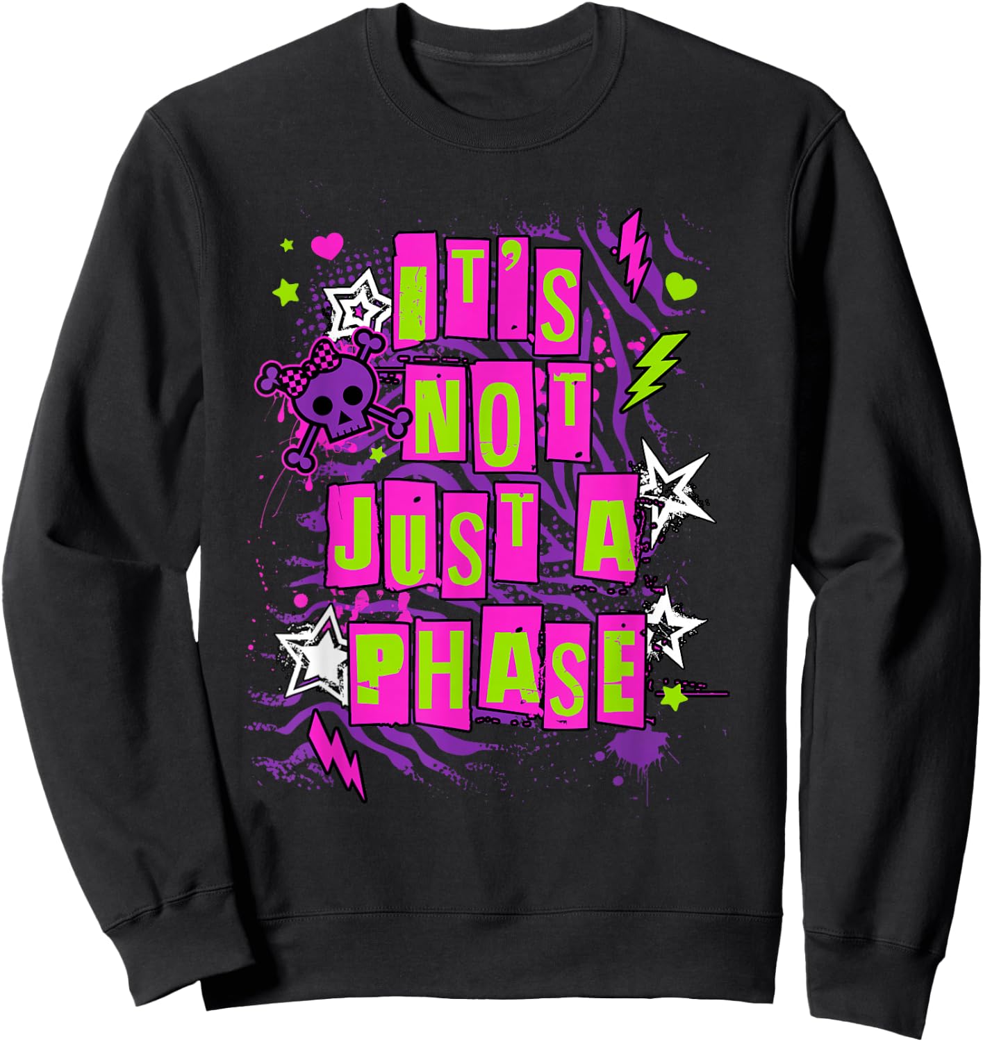 Ripple Junction It’s Not Just a Phase Scene Kid Sweatshirt - Sweatshirt | Black