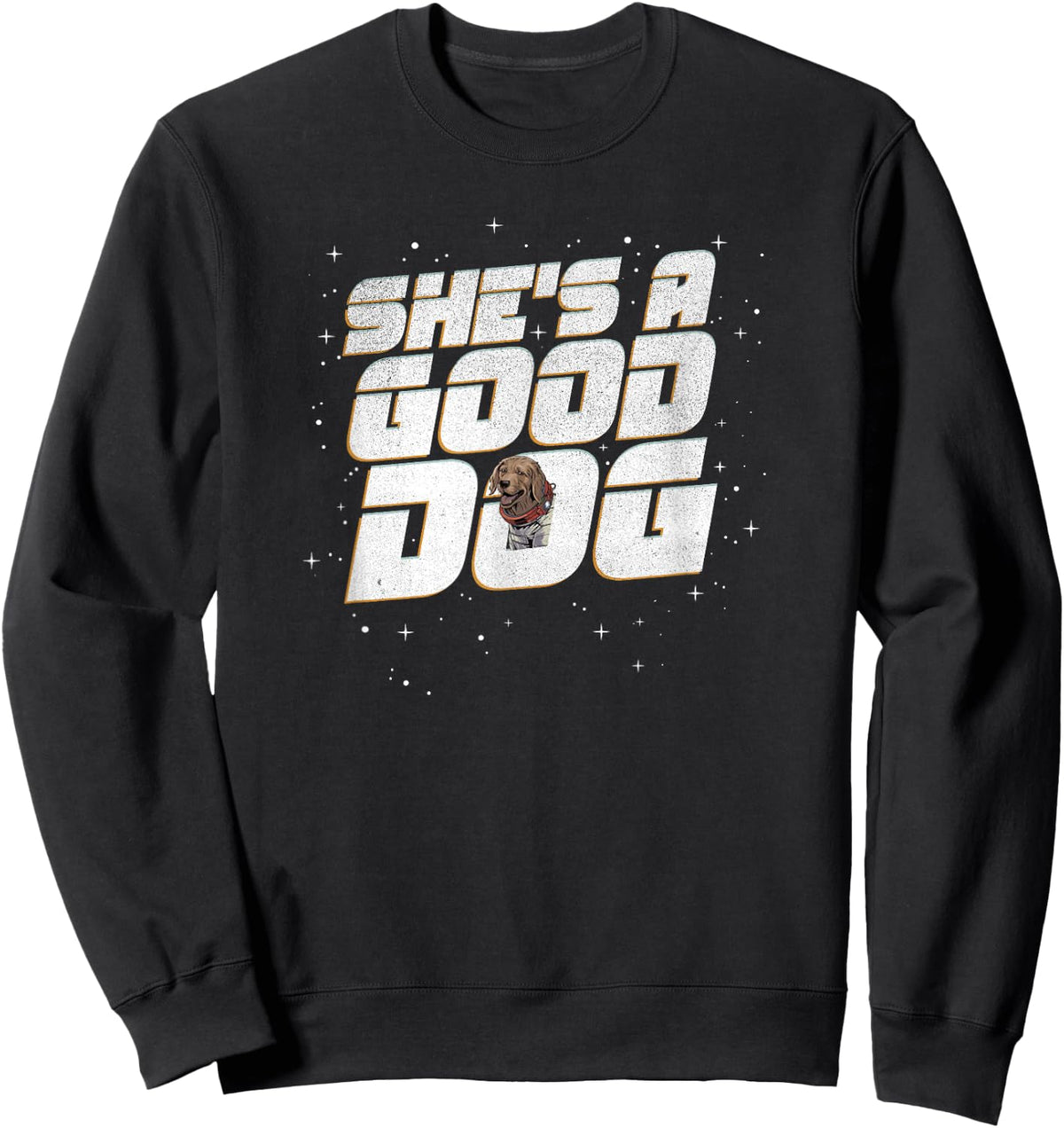 Marvel Guardians of the Galaxy Vol. 3 Cosmo Good Dog Retro Sweatshirt - Sweatshirt | Black