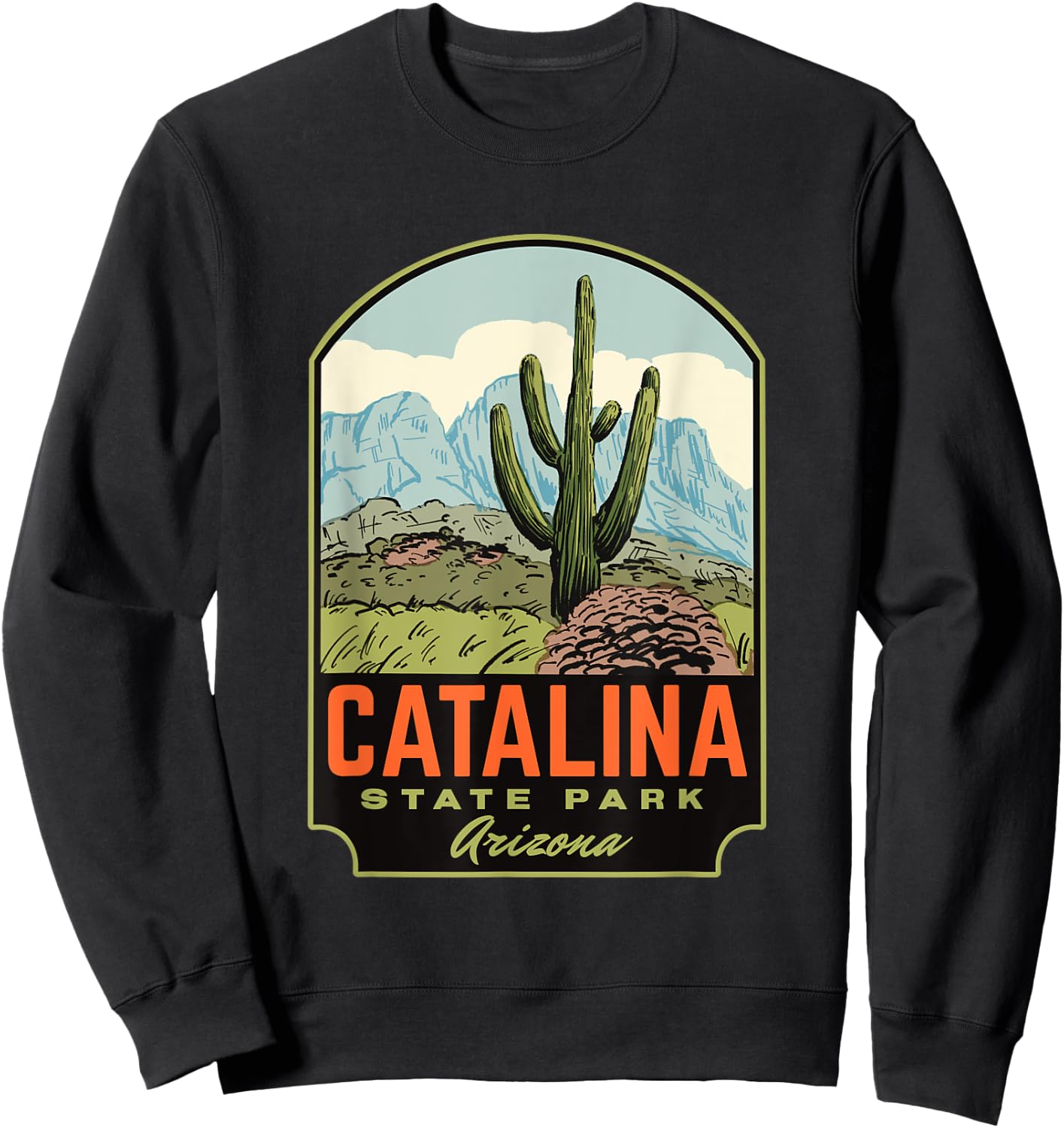 Catalina State Park Arizona Sweatshirt - Sweatshirt | Black