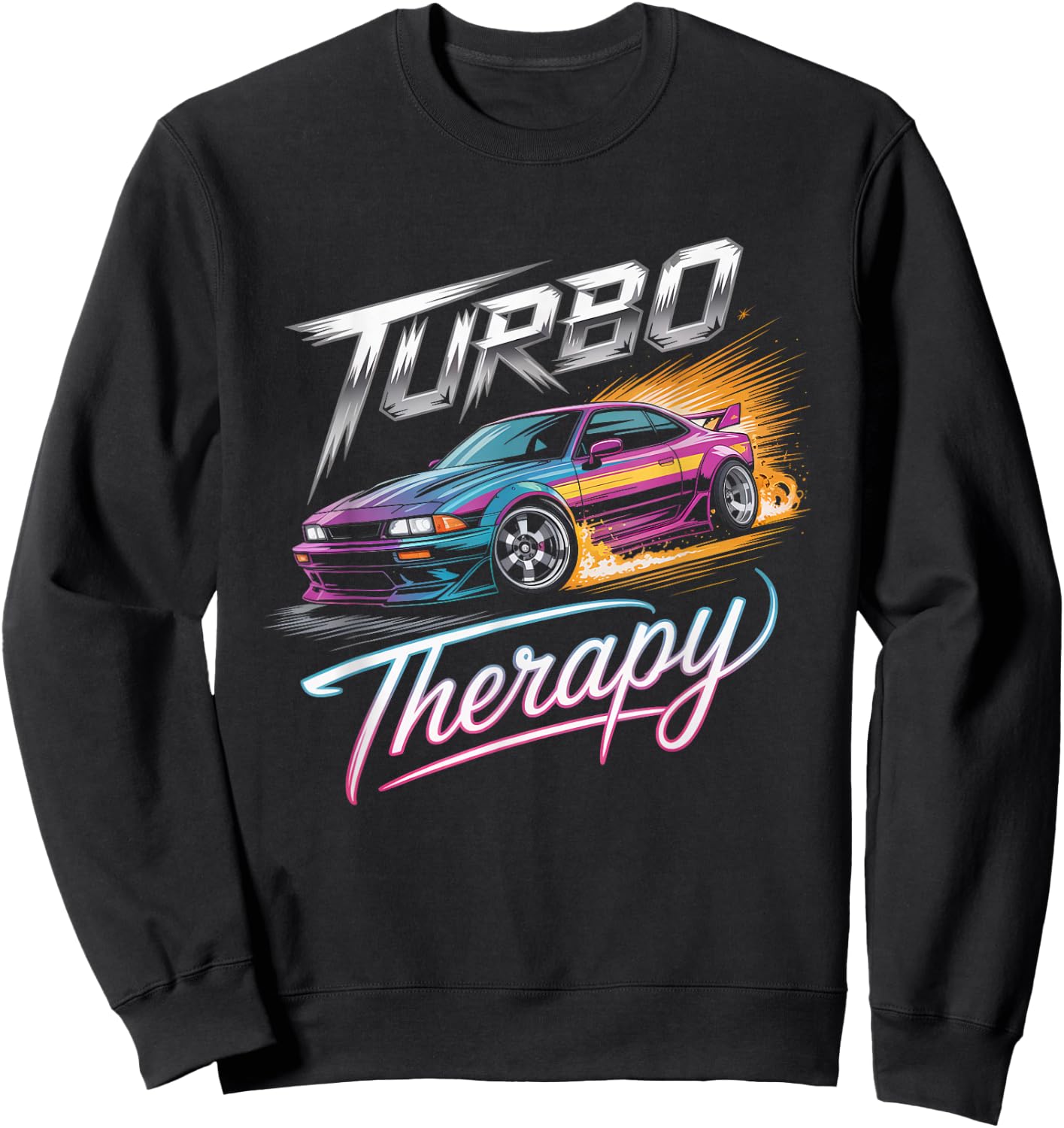 JDM Tuner Turbo Therapy Sweatshirt - Sweatshirt | Black