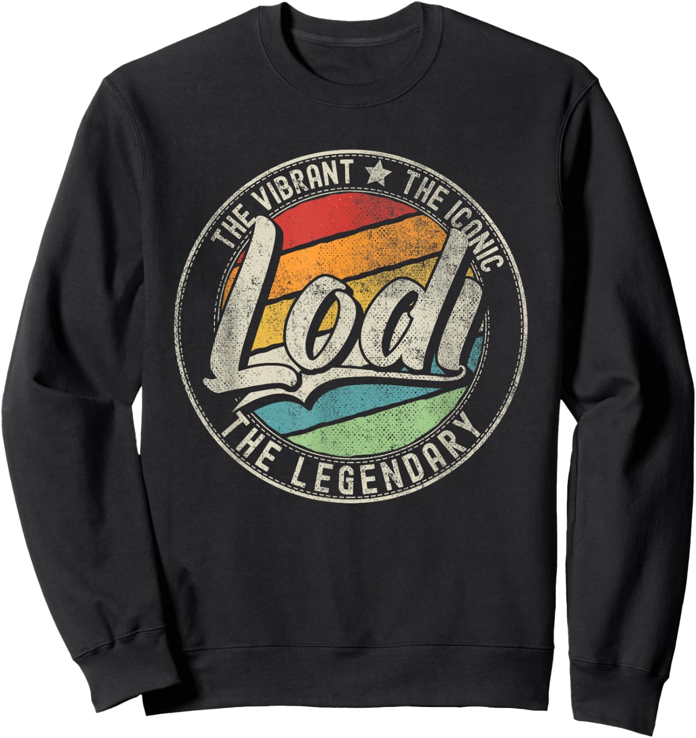 Lodi CA | California | Vintage Distressed Sweatshirt - Sweatshirt | Black