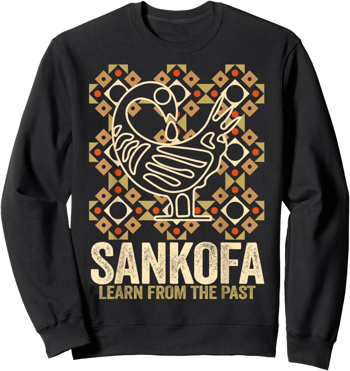 African Routes Sankofa Adinkra Black History Art Sweatshirt - Sweatshirt | Black