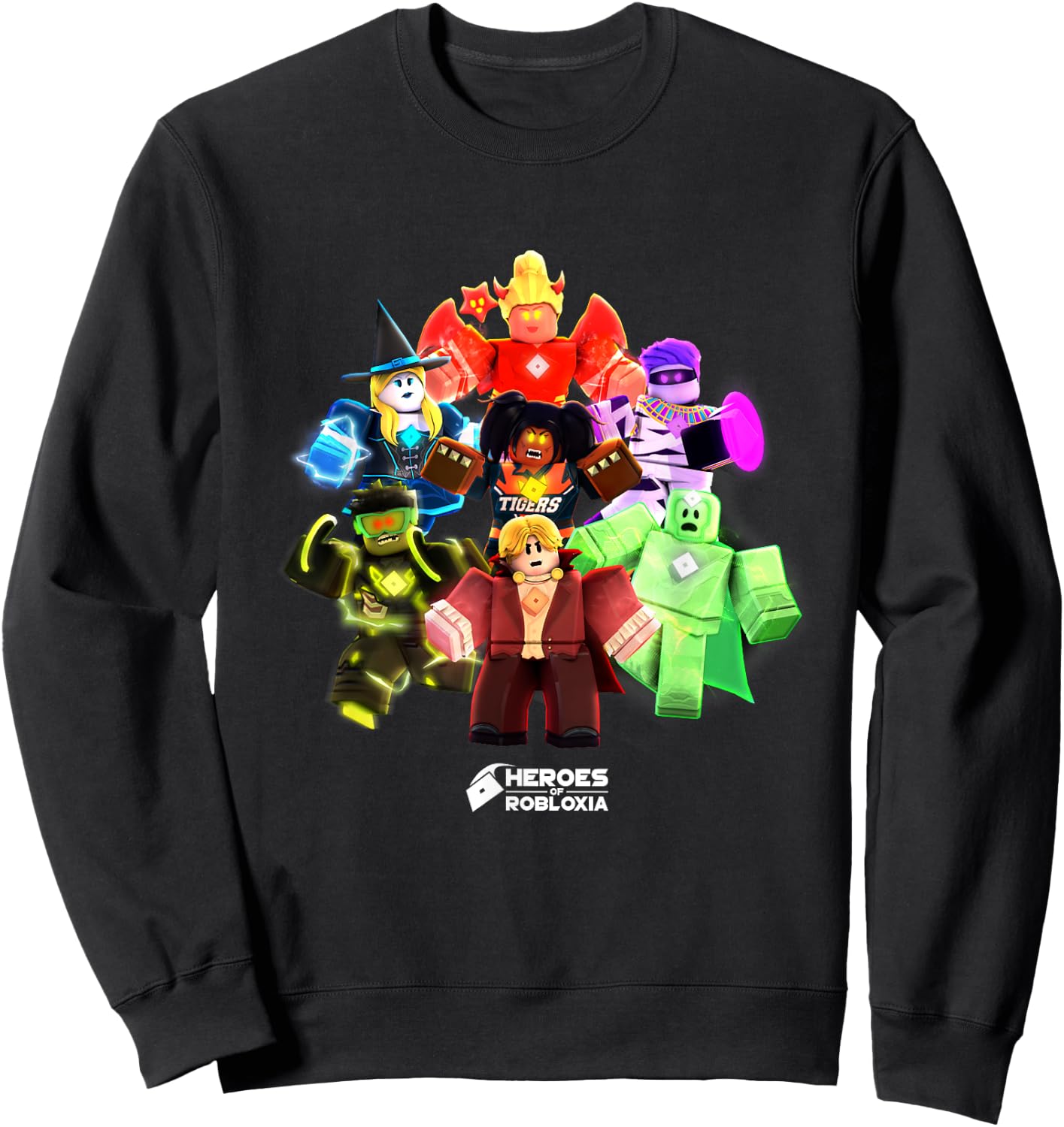 Roblox Halloween Heroes Black - Classic Fit, , Short Sleeve, Casual Sweatshirt - Sweatshirt | Black
