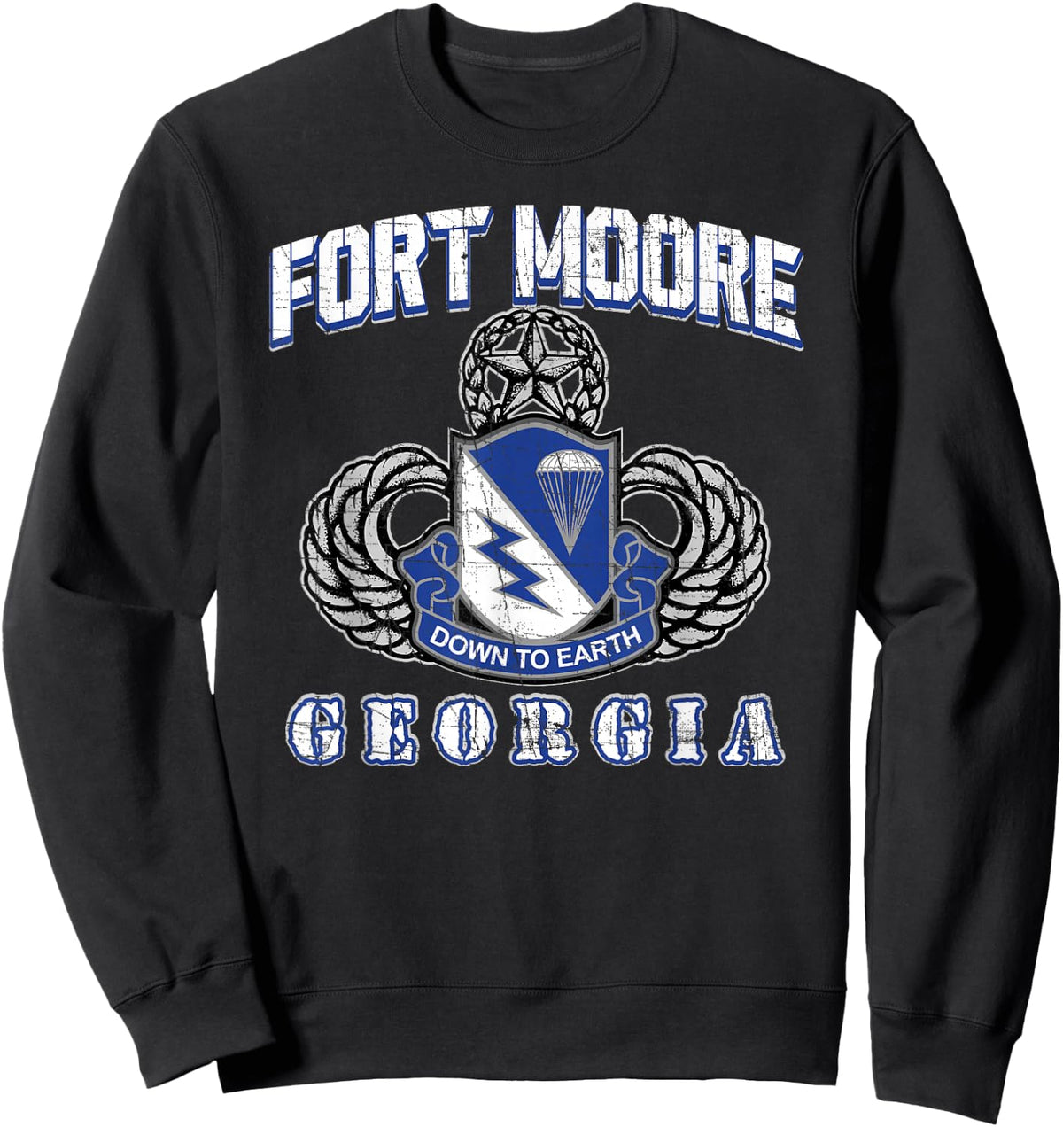 American Marauder:Fort Moore 507th Airborne Sweatshirt - Sweatshirt | Black