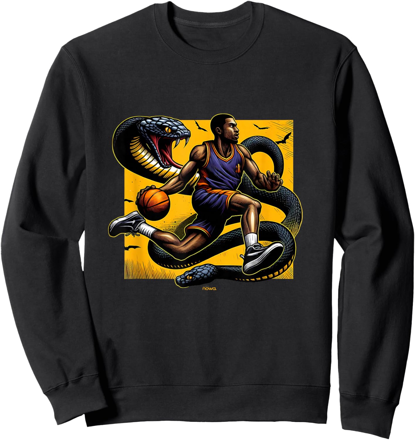 Followed by The Mamba Basketball Player ON YELLWO Ground Sweatshirt - Sweatshirt | Black