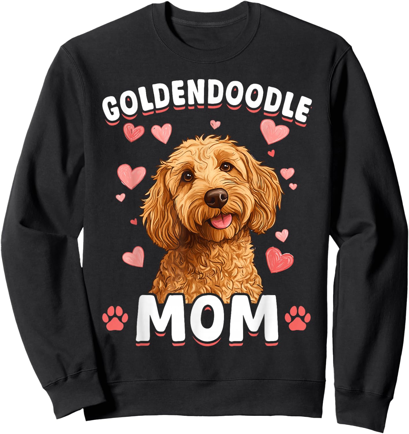 Goldendoodle Dog Breed Goldendoodle Mom Sweatshirt - Sweatshirt | Black