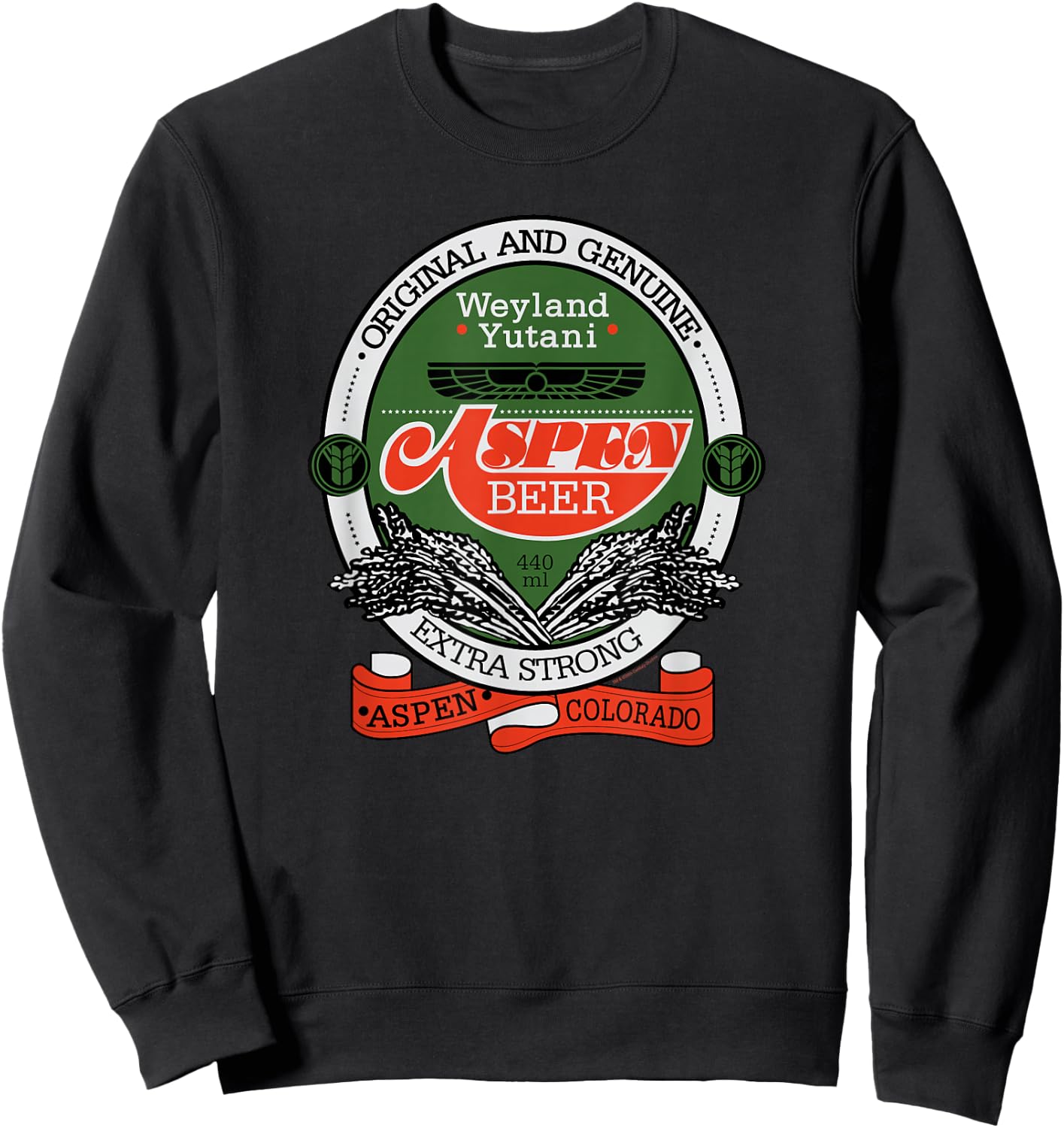 Alien: Romulus Weyland-Yutani Aspen Beer Logo Sweatshirt - Sweatshirt | Black