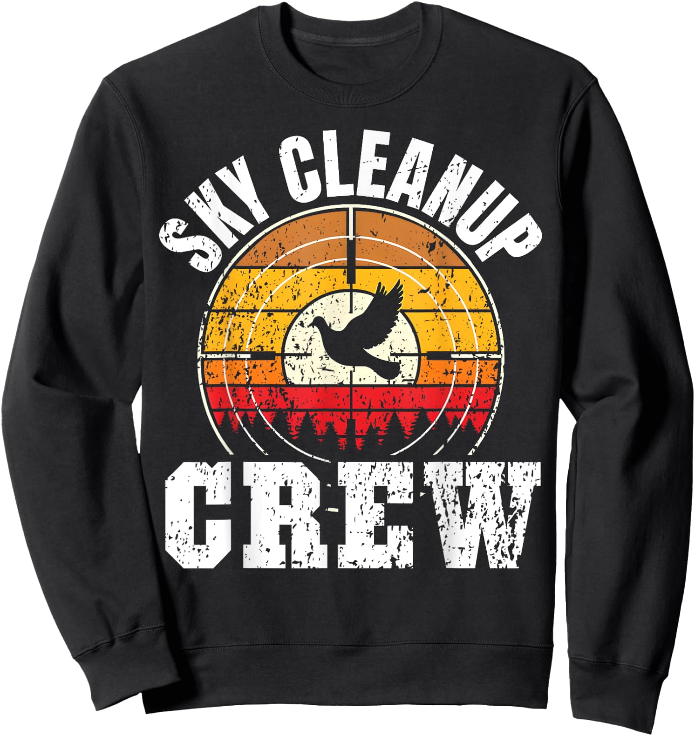 Dove Hunting Doves Sky Cleanup Crew Dove Hunter Sweatshirt - Sweatshirt | Black