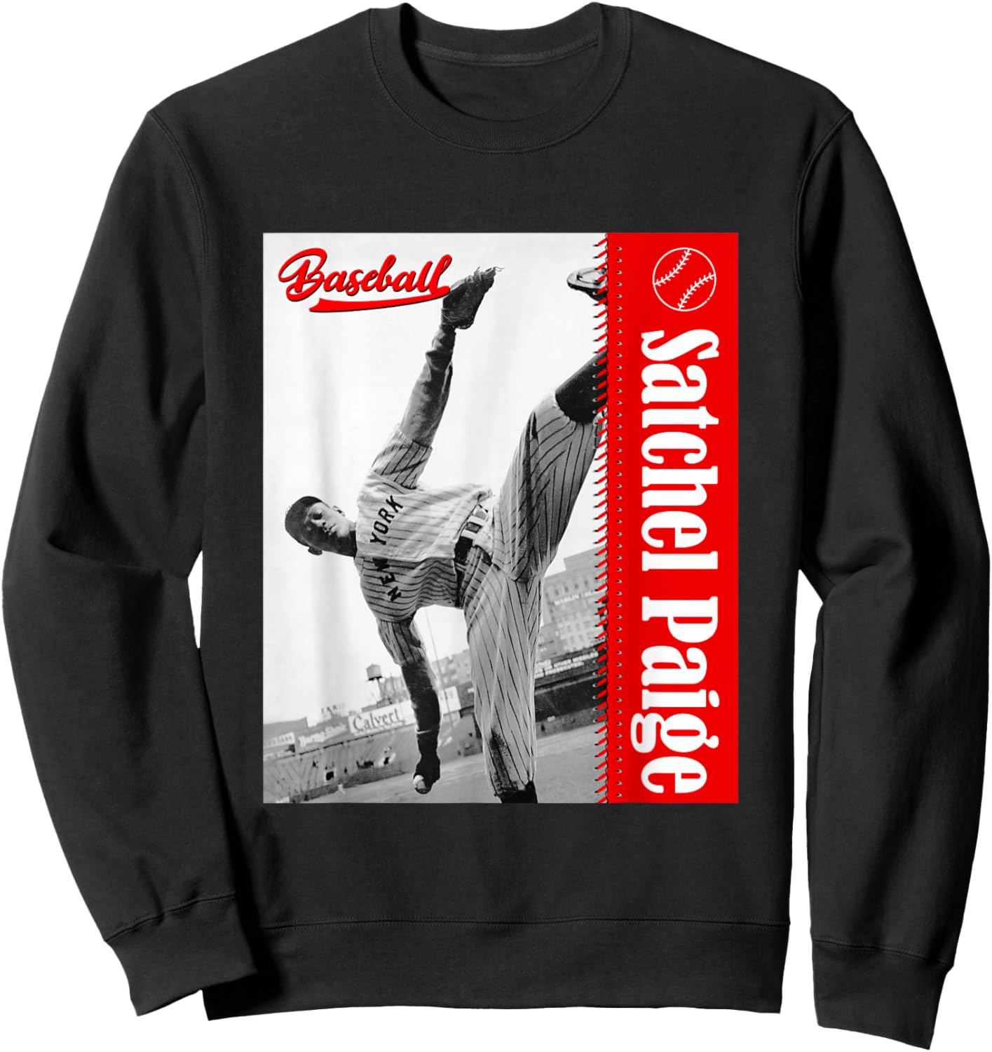 Satchel Paige_Baseball_077 Sweatshirt - Sweatshirt | Black