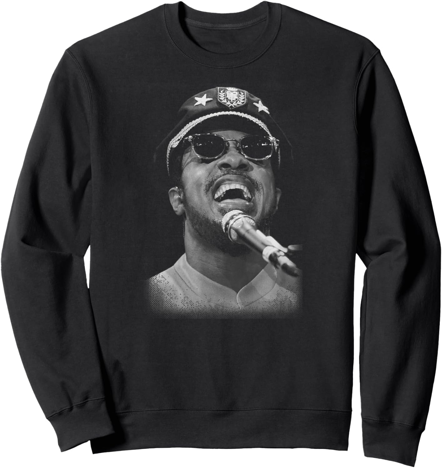 Stevie Wonder Performing Live by Stephen Wright Sweatshirt - Sweatshirt | Black