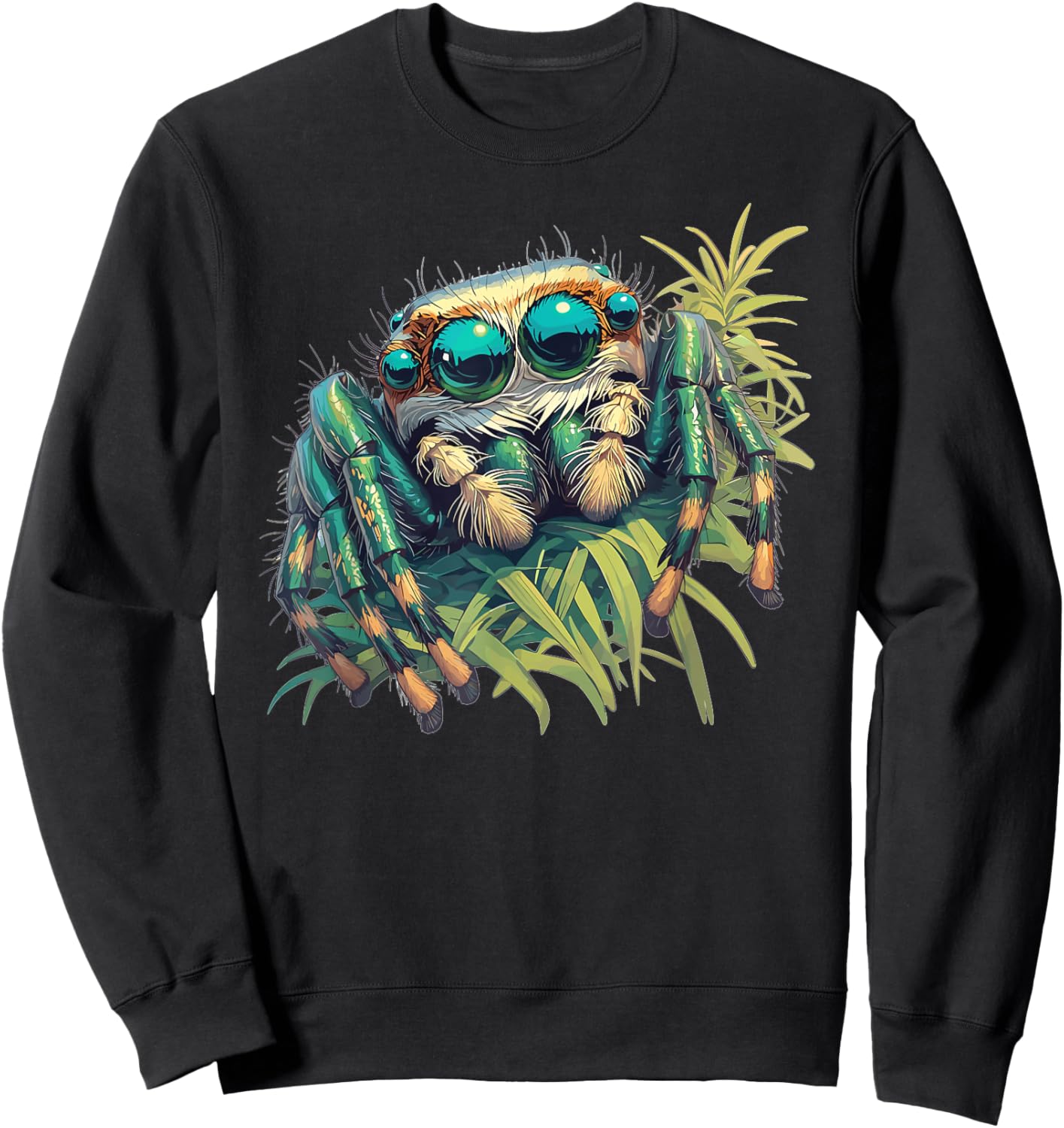 Jumping Spiders Jumping Spider Sweatshirt - Sweatshirt | Black