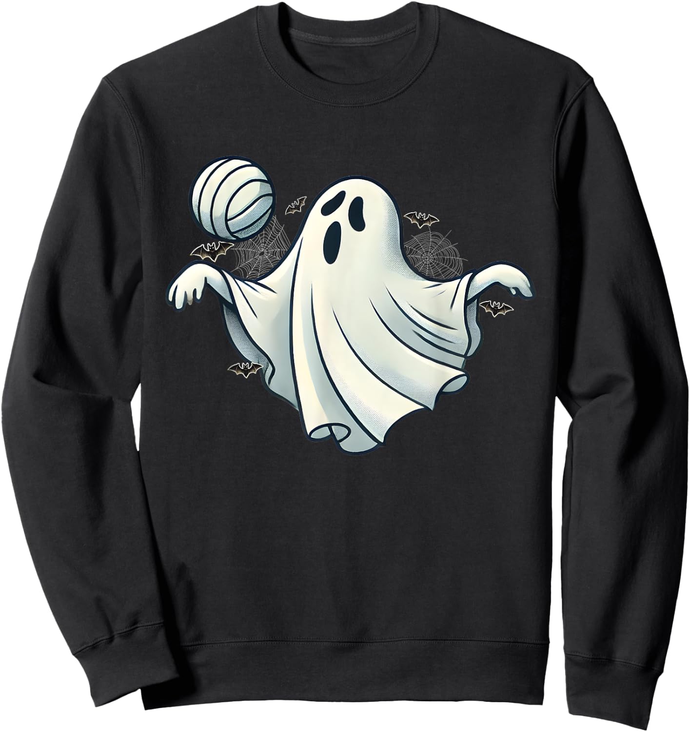 Funny Ghost Volleyball player Halloween Costume men boy kids Sweatshirt - Sweatshirt | Black