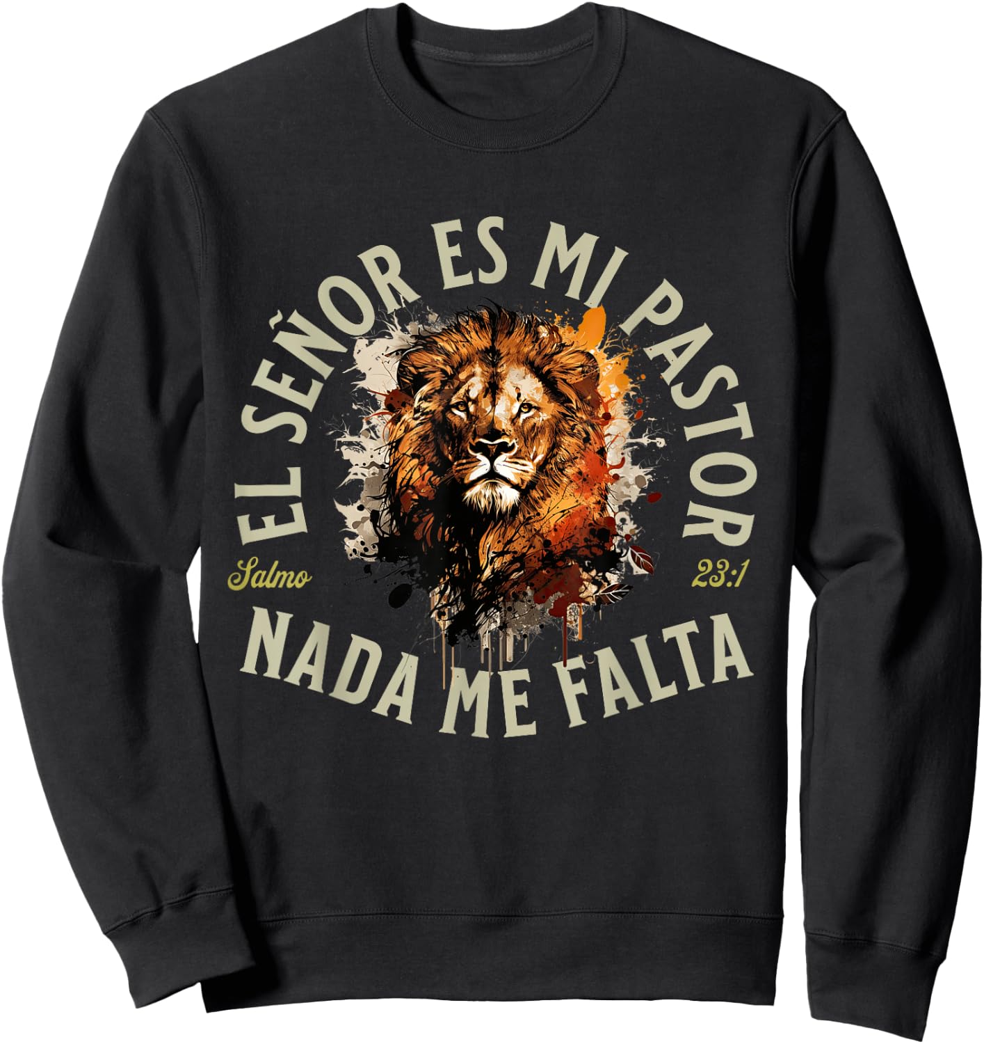 Christians Quote in Spanish Christian Bible Verse Quote Sweatshirt - Sweatshirt | Black
