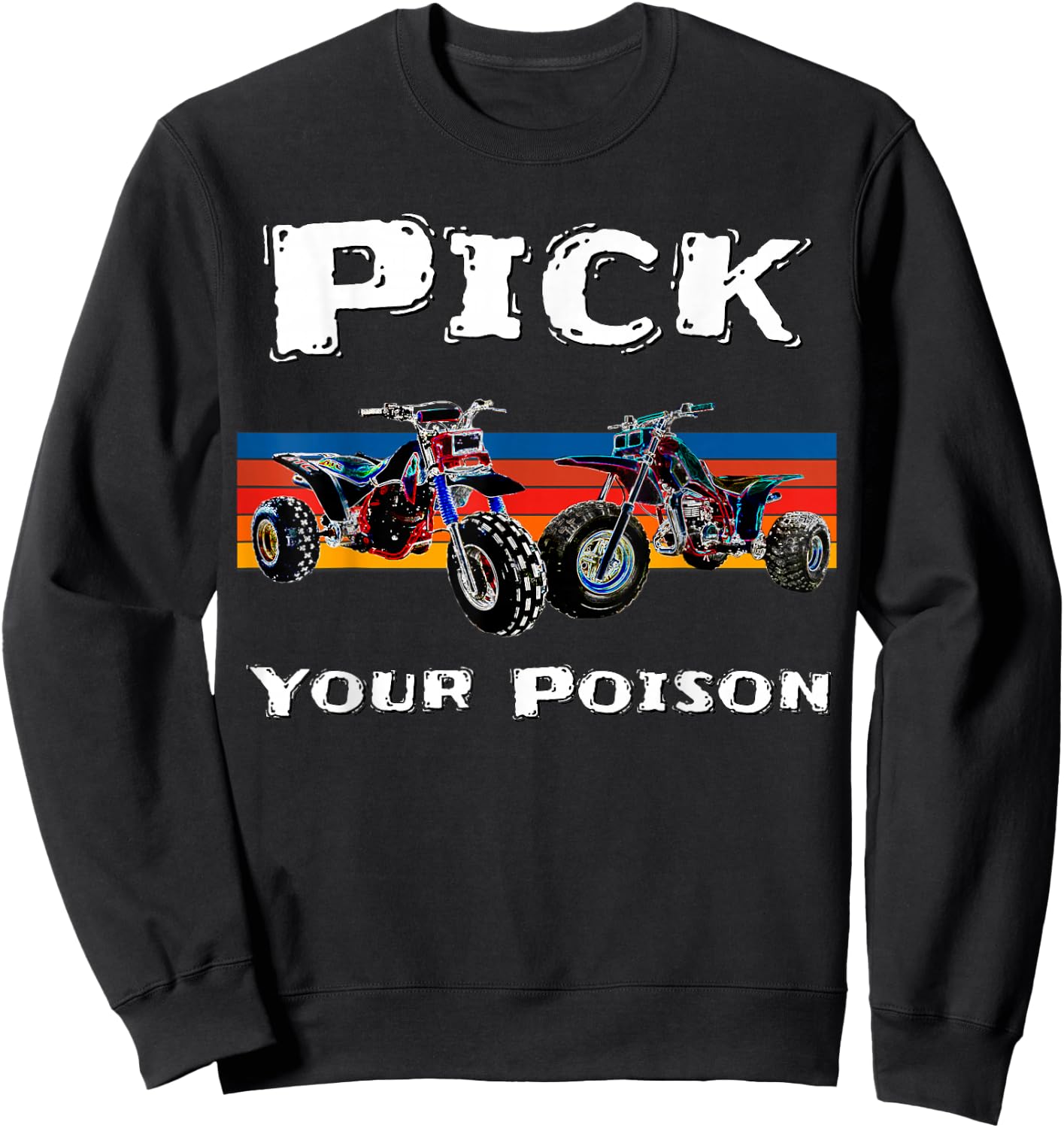 Vintage ATC ATV 3 Wheelers Sweatshirt - Sweatshirt | Black