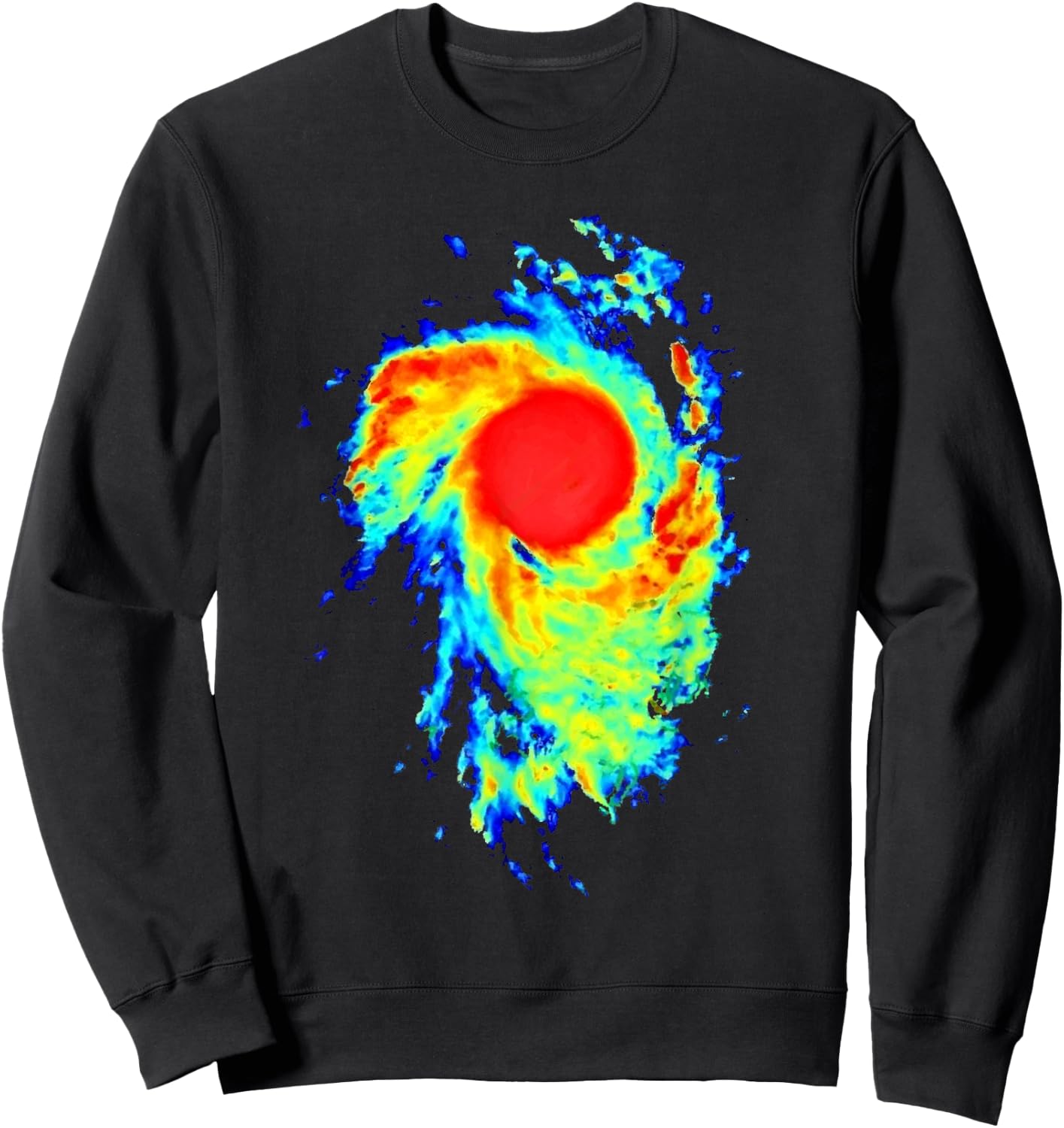 Meteorologist Art Women Weather Radar Meteorology Sweatshirt - Sweatshirt | Black