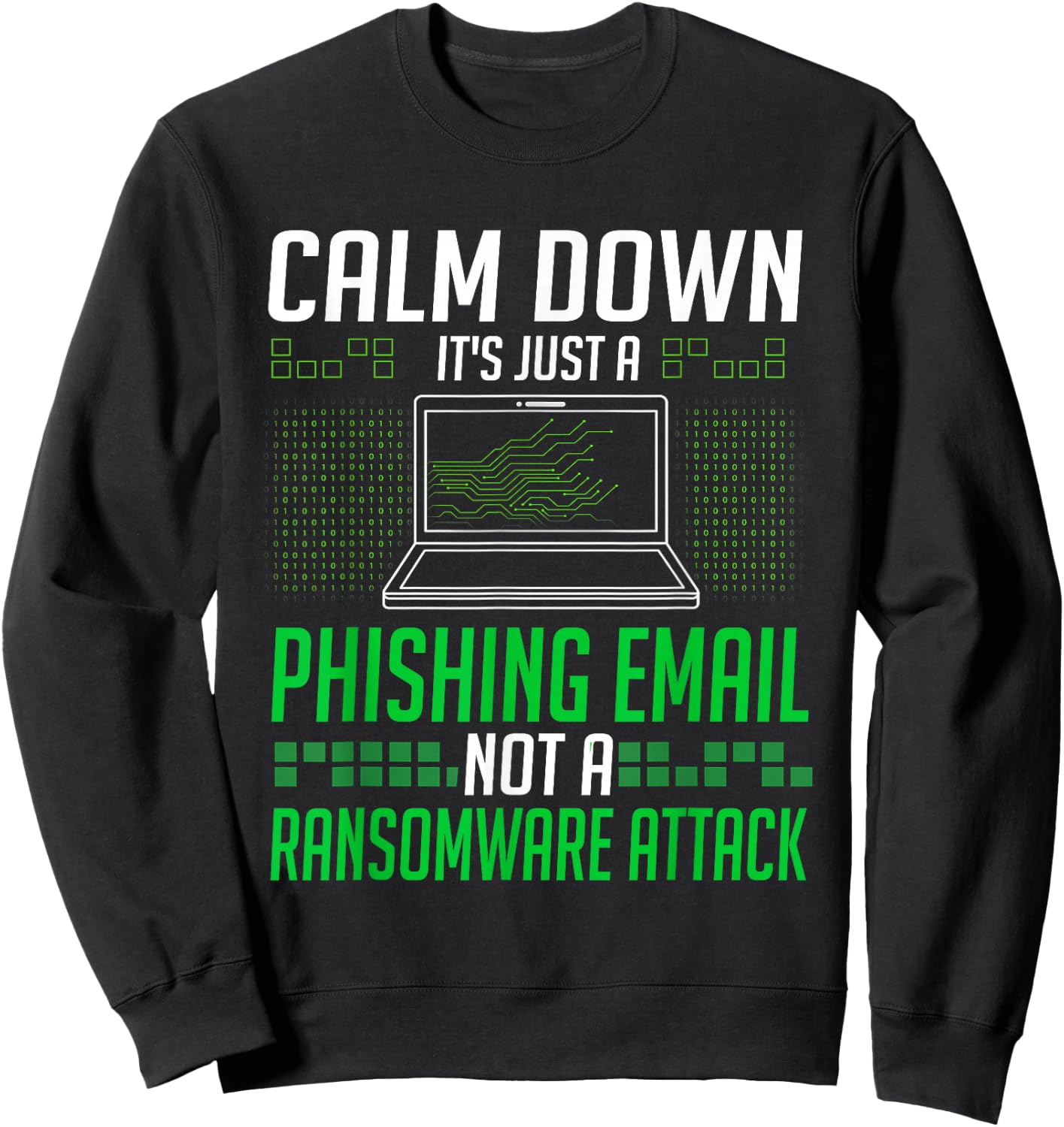 Cyber security Professional Funny IT Security Ethical hacker Sweatshirt - Sweatshirt | Black