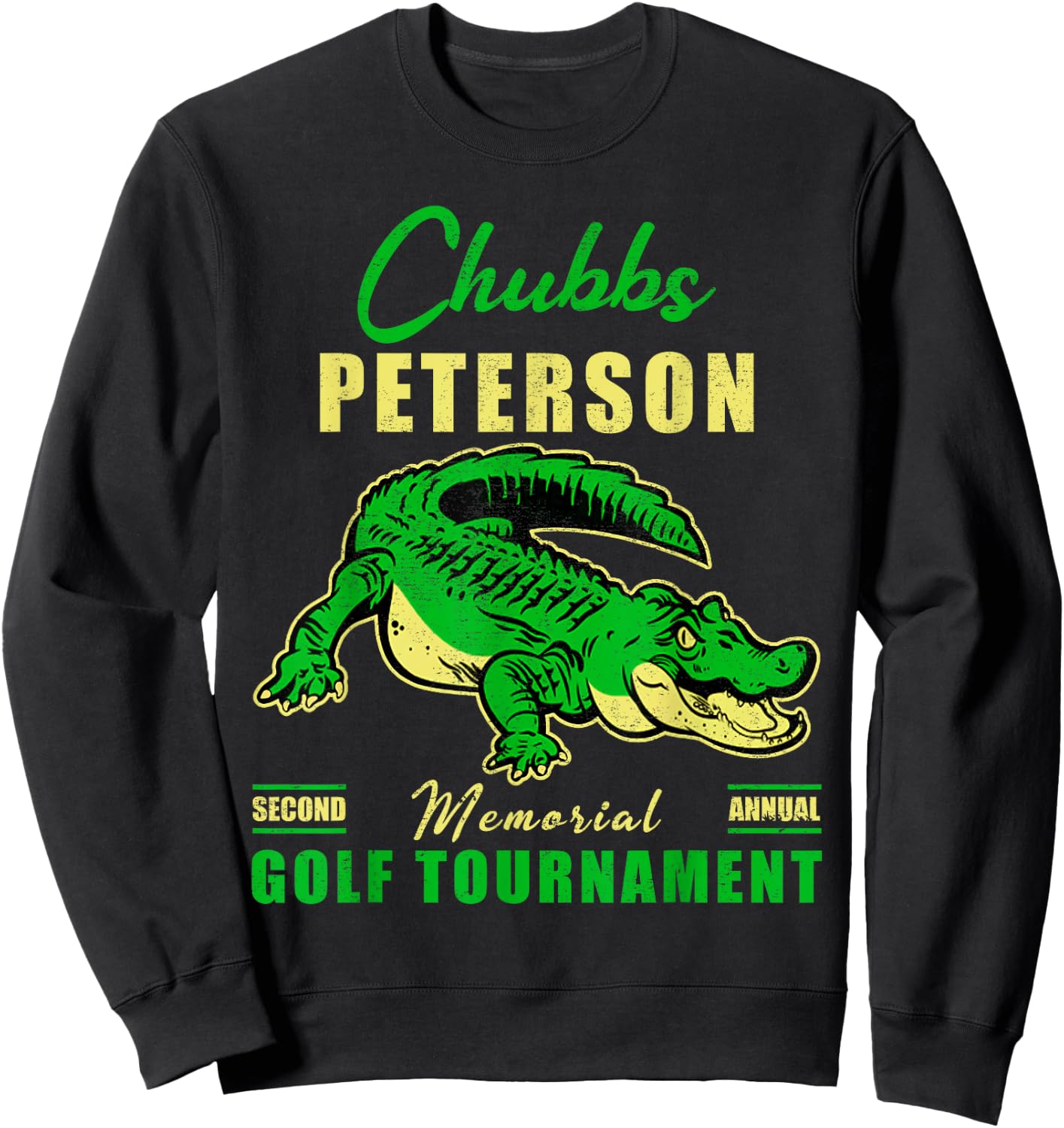 Chubbs Funny Animal Vintage Sports Movies Awesome Golfs Sweatshirt - Sweatshirt | Black