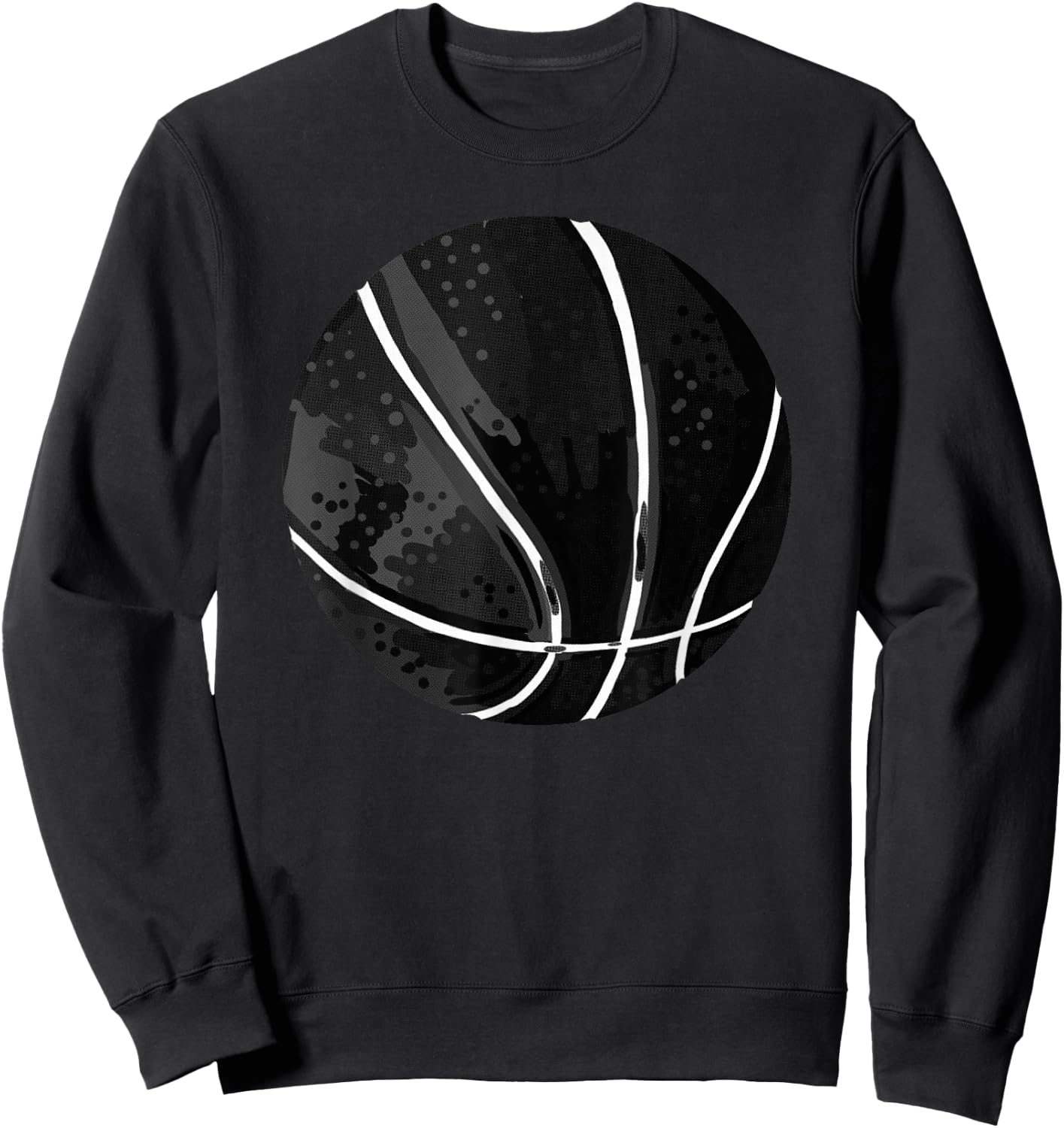Black Basketball Cool Hobby Sports Ball Player Coach Gift Sweatshirt - Sweatshirt | Black
