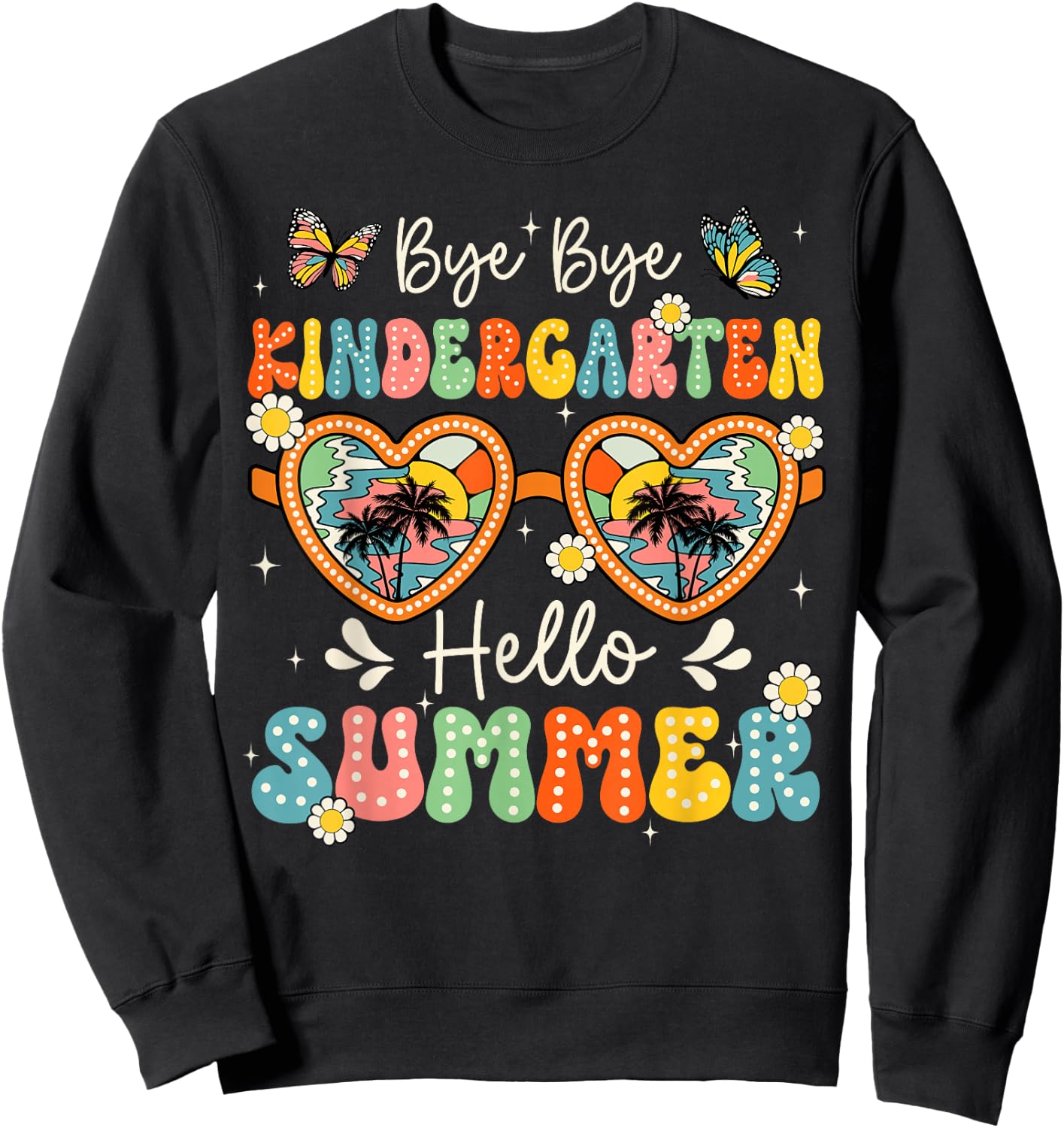 Goodbye Kindergarten Hello Summer Last Day Of School Boys Sweatshirt - Sweatshirt | Black