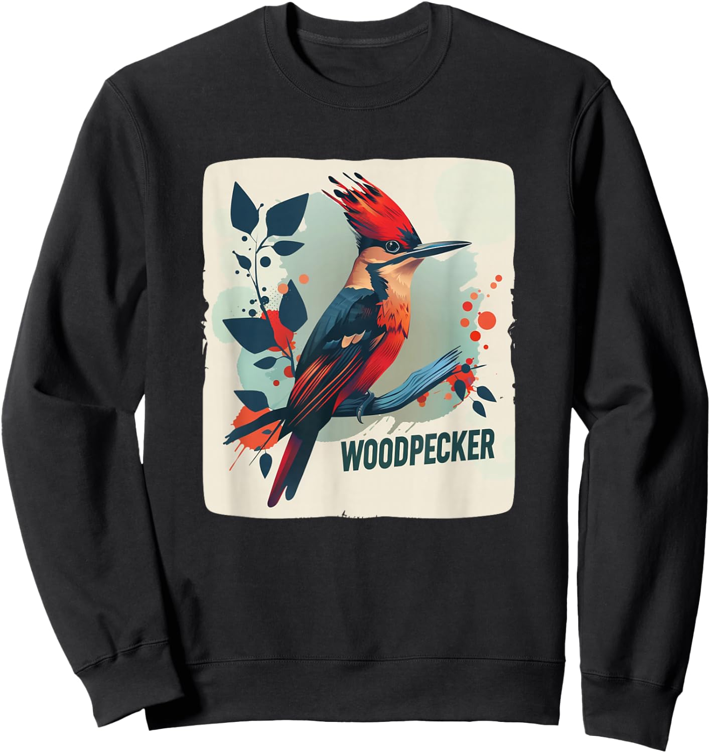 Beautiful Woodpecker Costume for Adults and Kids Sweatshirt - Sweatshirt | Black