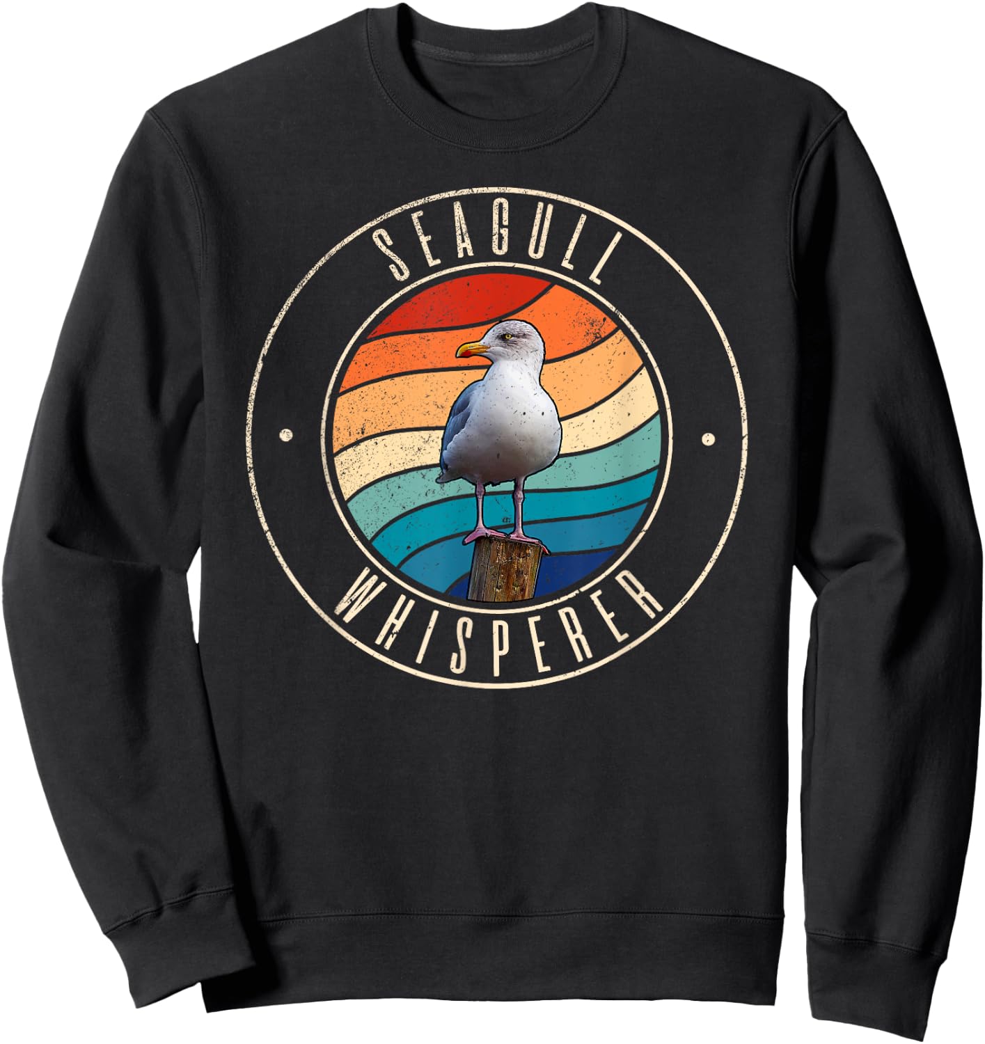 Seagull Whisperer Sweatshirt - Sweatshirt | Black