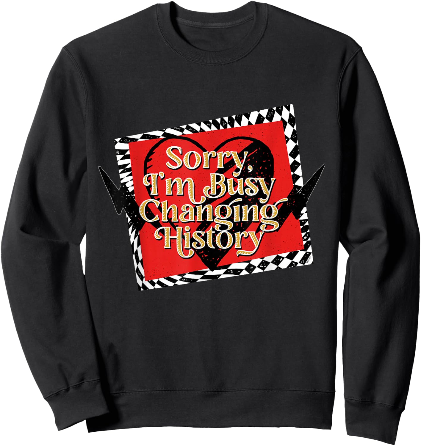 Disney Descendants 4: The Rise of Red Busy Changing History Sweatshirt - Sweatshirt | Black