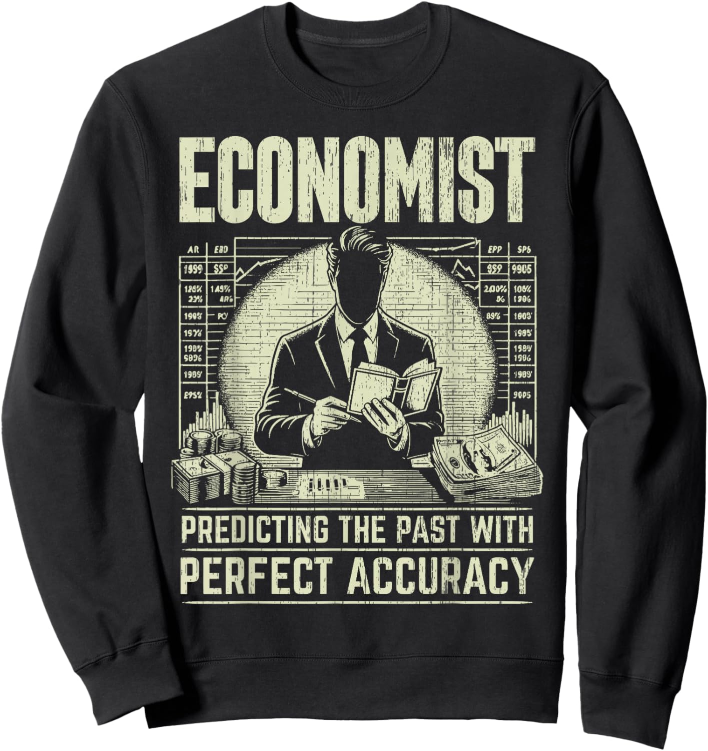 Predicting the Past with perfect Accuracy Economist Sweatshirt - Sweatshirt | Black