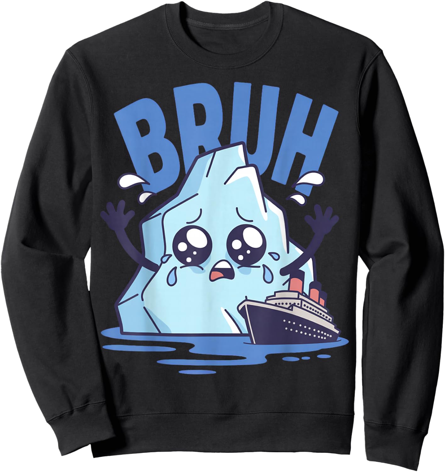 Funny Titanic Iceberg Sweatshirt - Sweatshirt | Black
