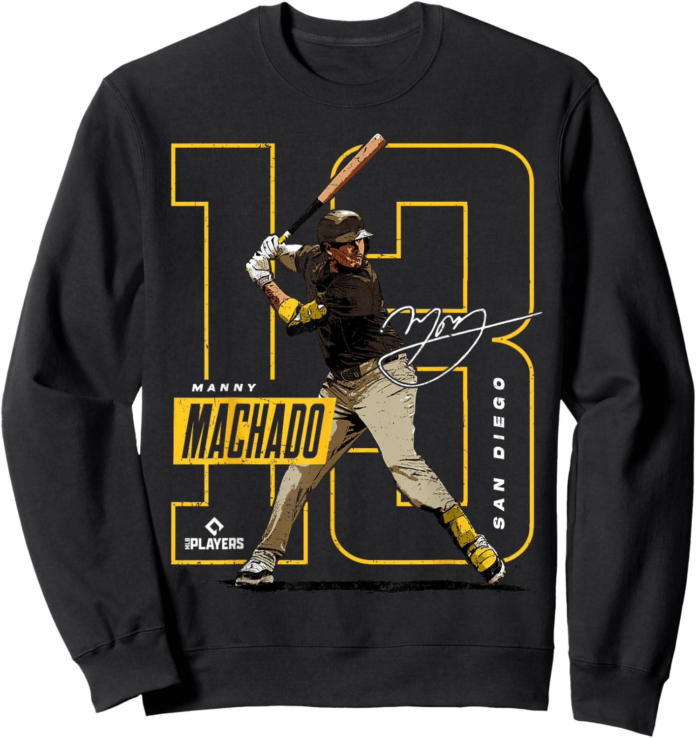 Manny Machado | San Diego Baseball MLB Players | MLBMAC4055 Sweatshirt - Sweatshirt | Black