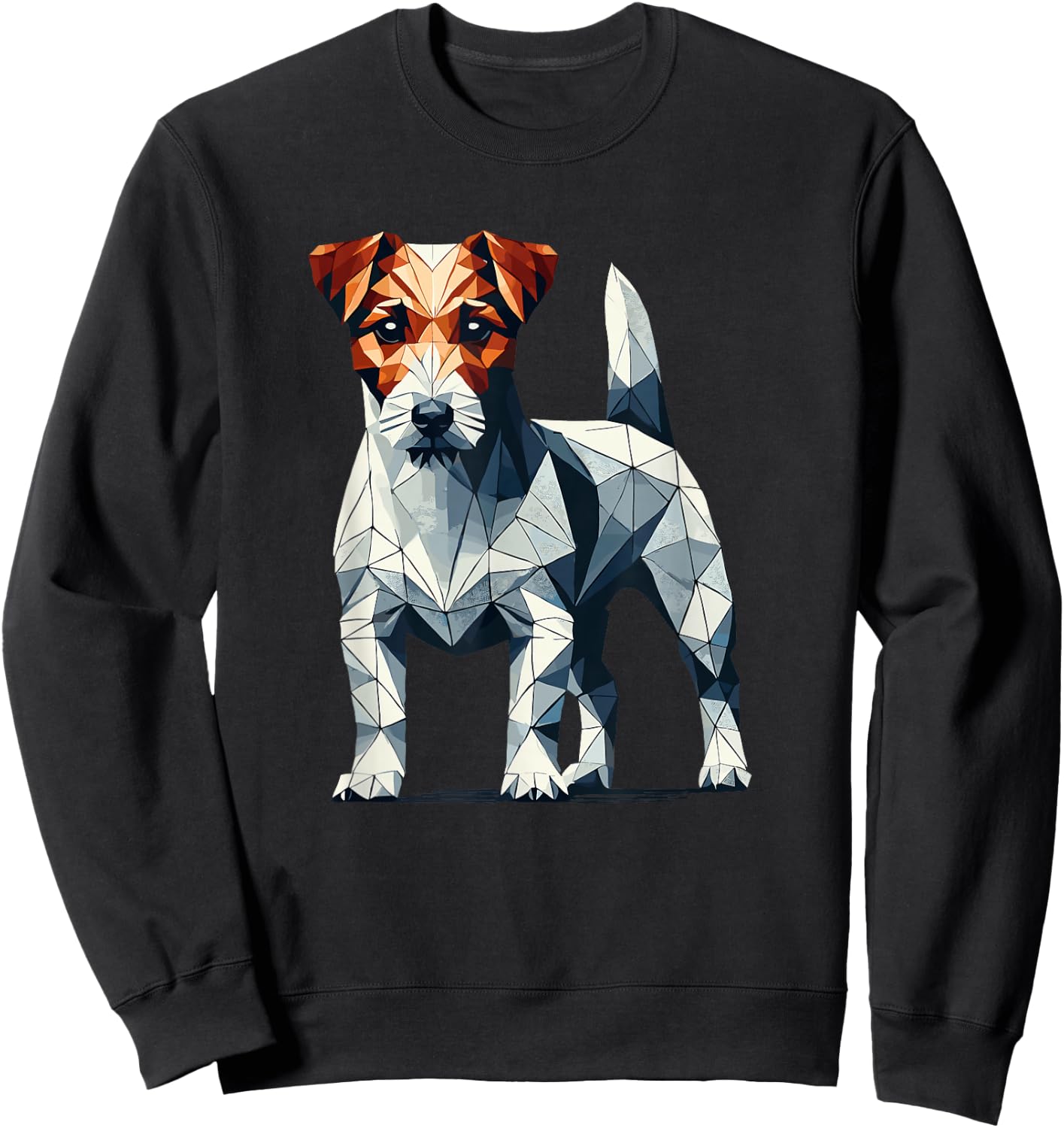 Geometric Art Jack Russell Terrier Jack Russells Sweatshirt - Sweatshirt | Black