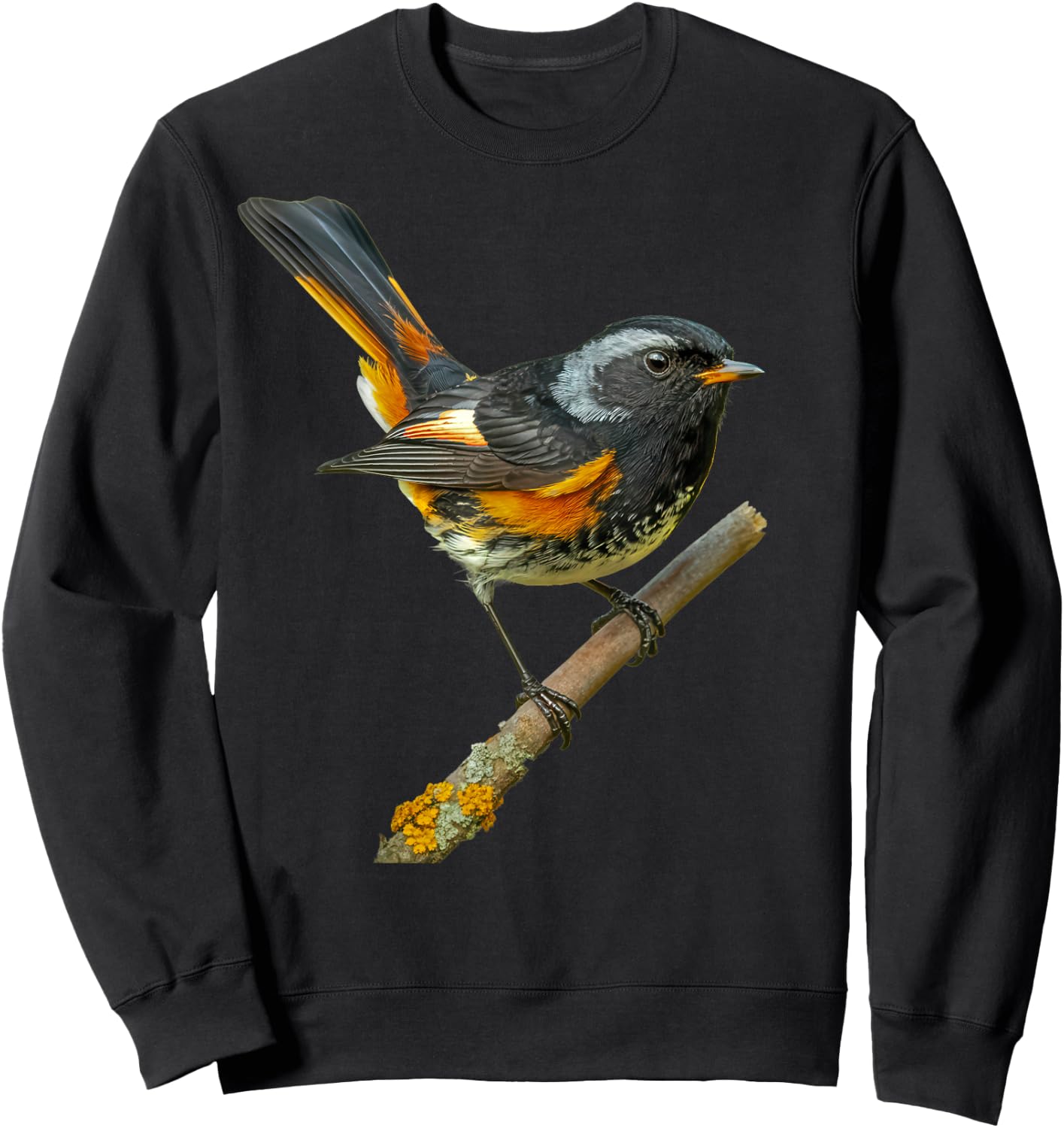 American Redstart Bird Sweatshirt - Sweatshirt | Black