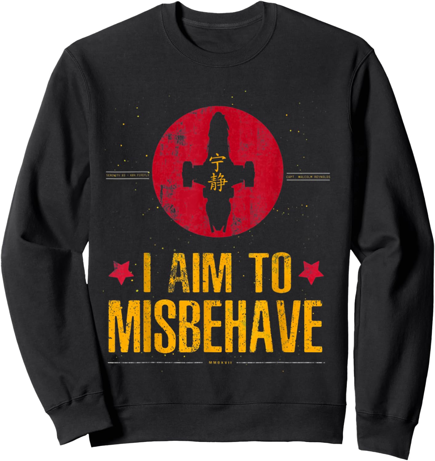 I Aim To Misbehave Sweatshirt - Sweatshirt | Black
