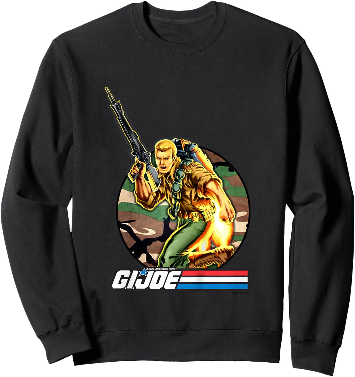 G.I. Joe A Real American Hero Jet Pack Action Retro Portrait Sweatshirt - Sweatshirt | Black