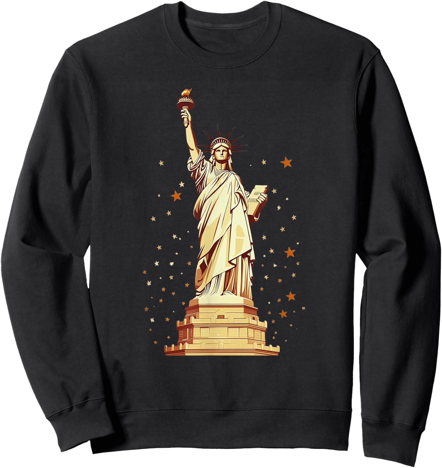 Statue Of Liberty American Pride Sweatshirt - Sweatshirt | Black