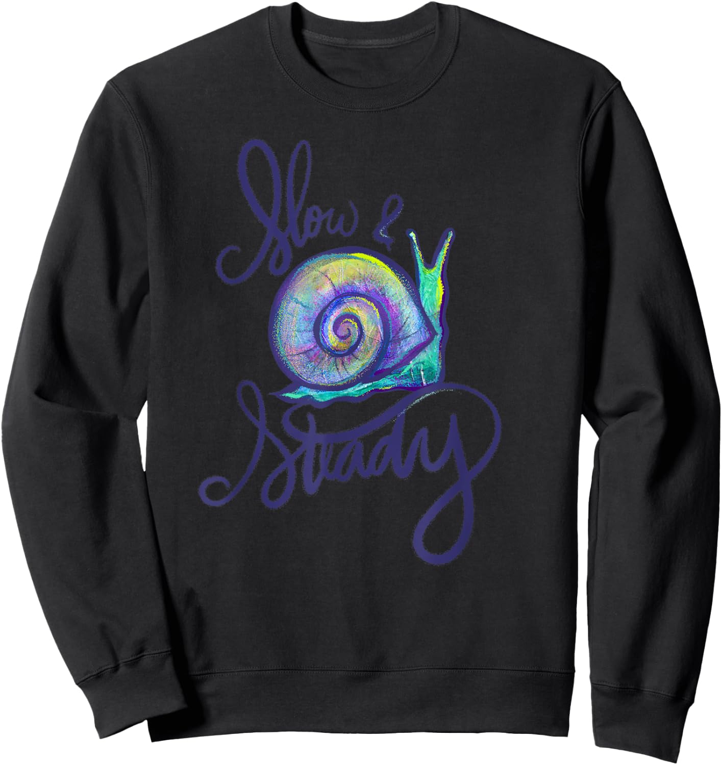 Slow and Steady Snail Sweatshirt - Sweatshirt | Black
