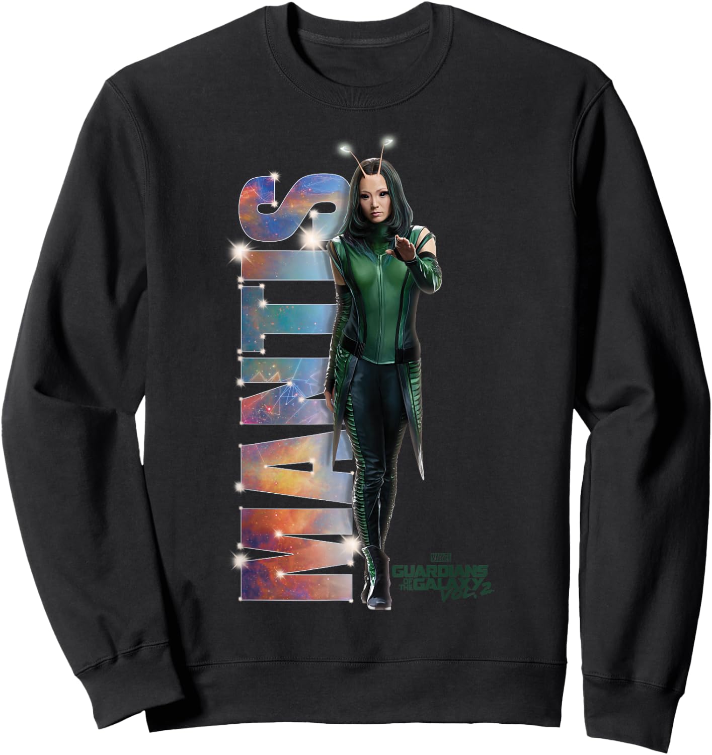 Marvel Guardians of The Galaxy Vol 2 Mantis Cosmic Portrait Sweatshirt - Sweatshirt | Black