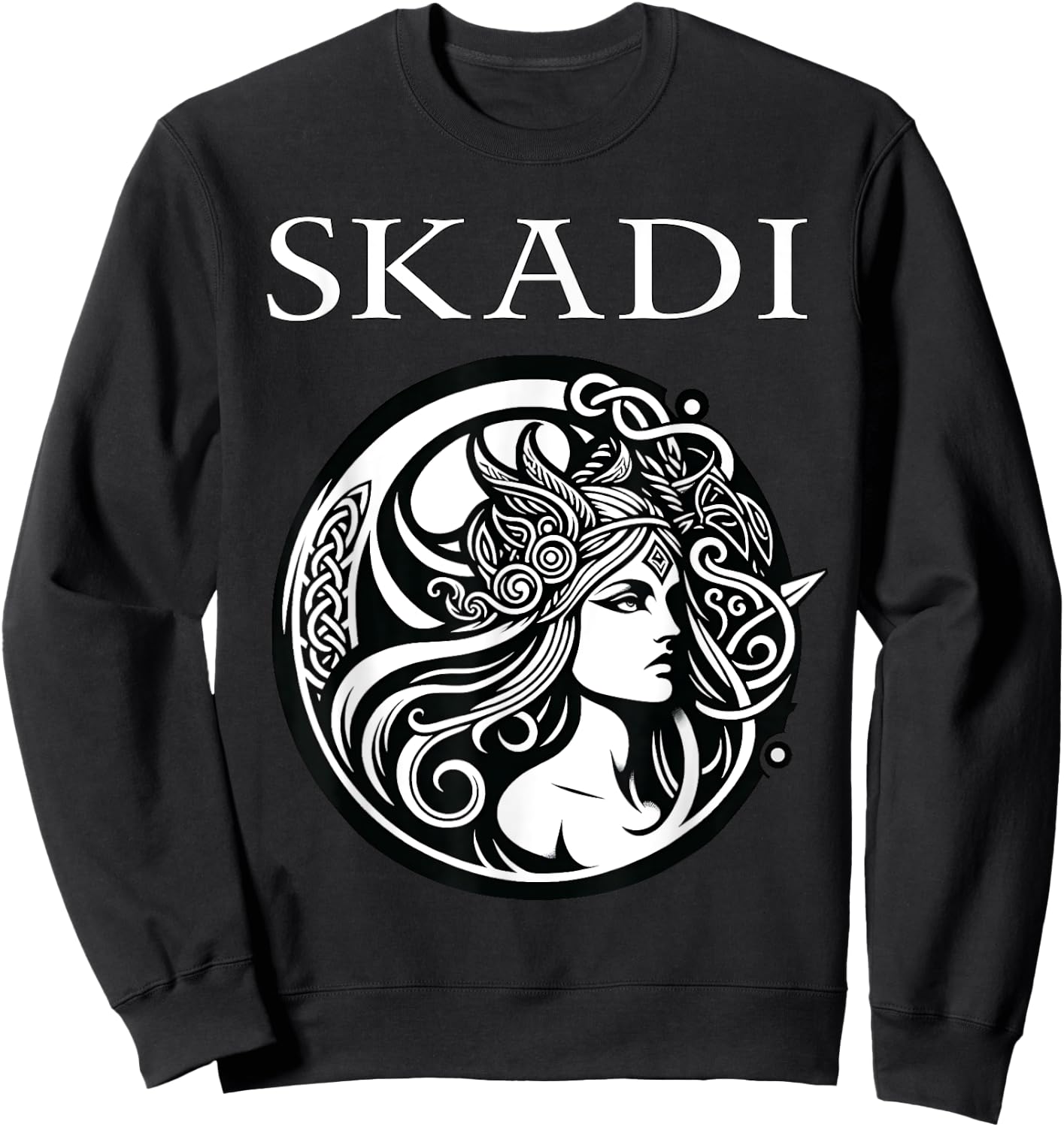 Skadi Norse Goddess Sweatshirt - Sweatshirt | Black