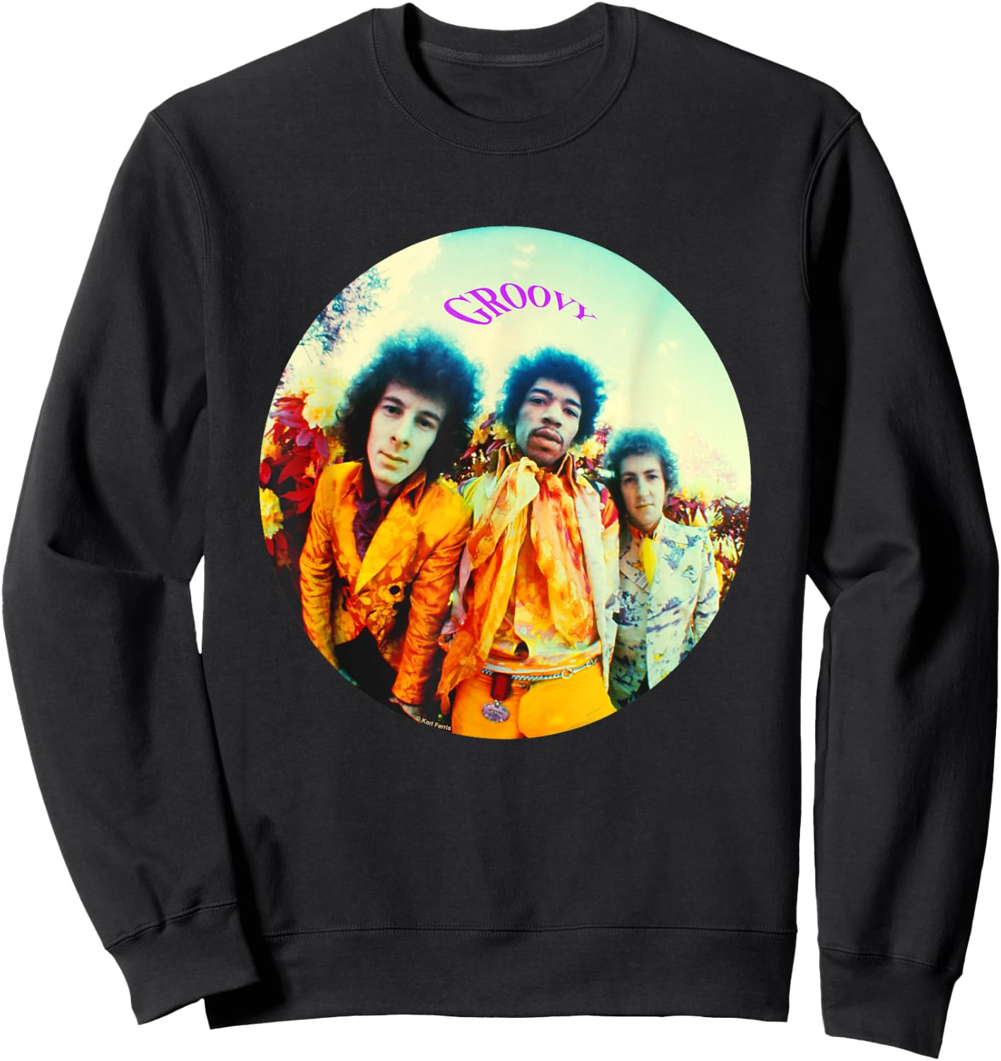 Karl Ferris Are You Experienced Jimi Hendrix Groovy Sweatshirt - Sweatshirt | Black