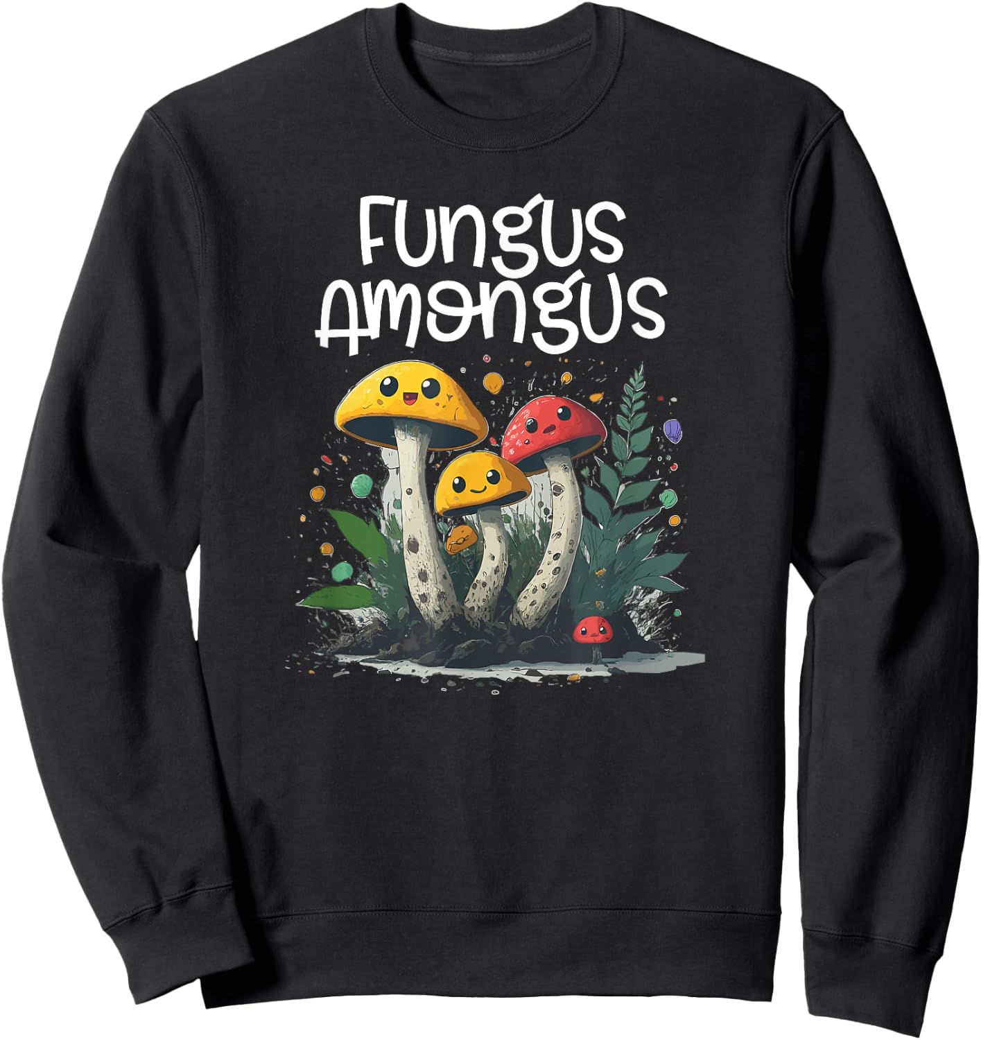 Funny Fungus Amongus Sweatshirt - Sweatshirt | Black