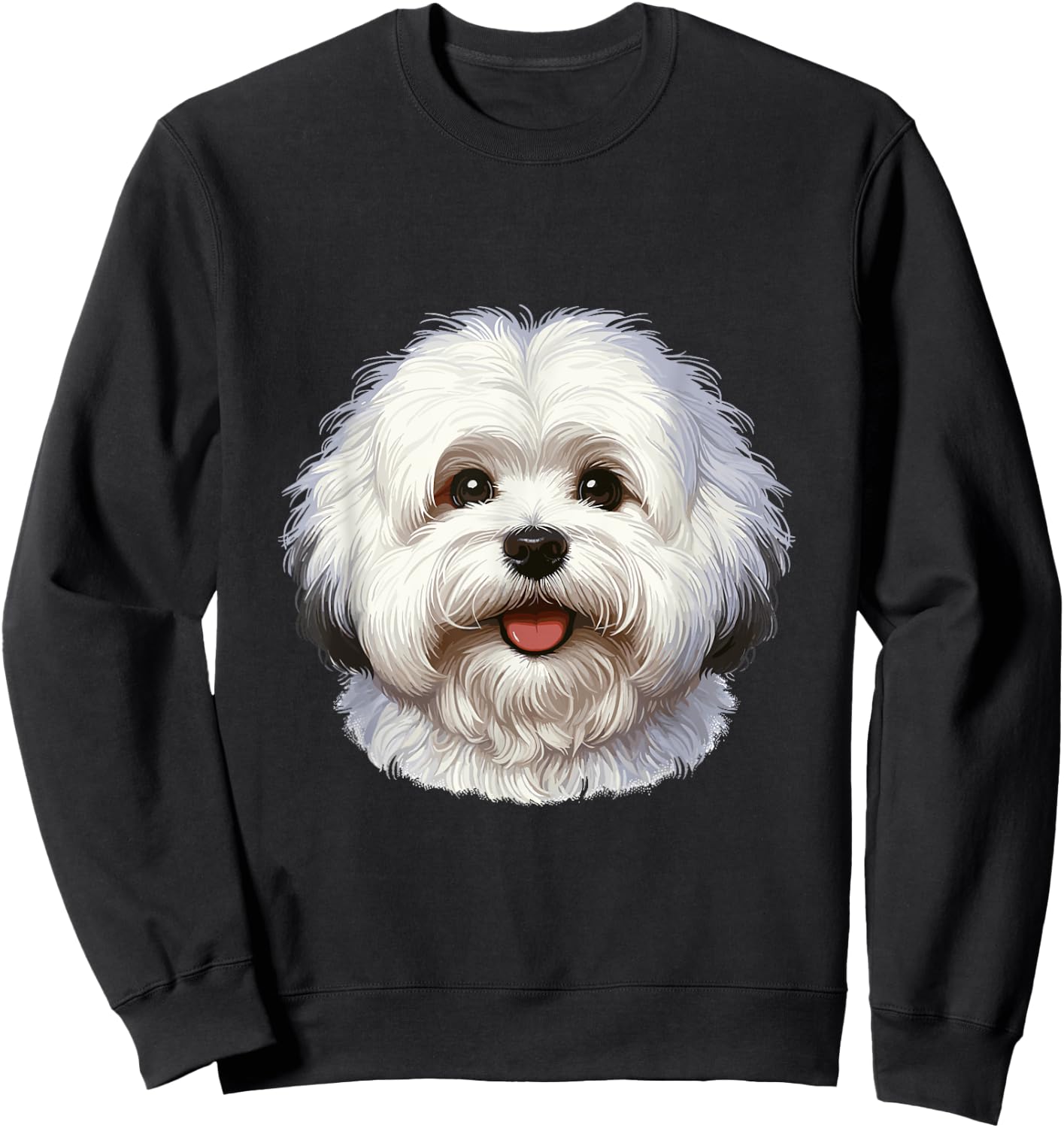 Dog Face - Coton de Tulear Sweatshirt - Sweatshirt | Black