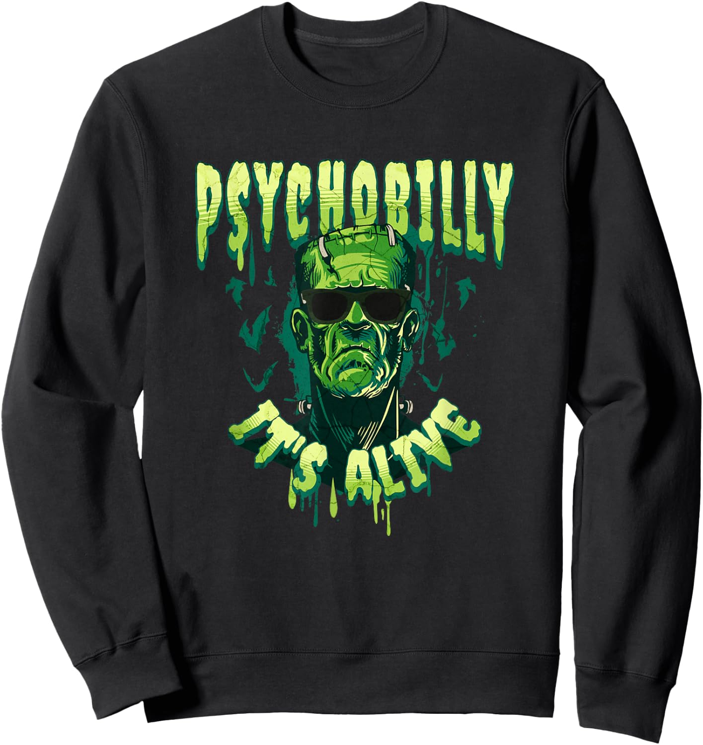Psychobilly Rockabilly Music - It's alive - Retro Sweatshirt - Sweatshirt | Black