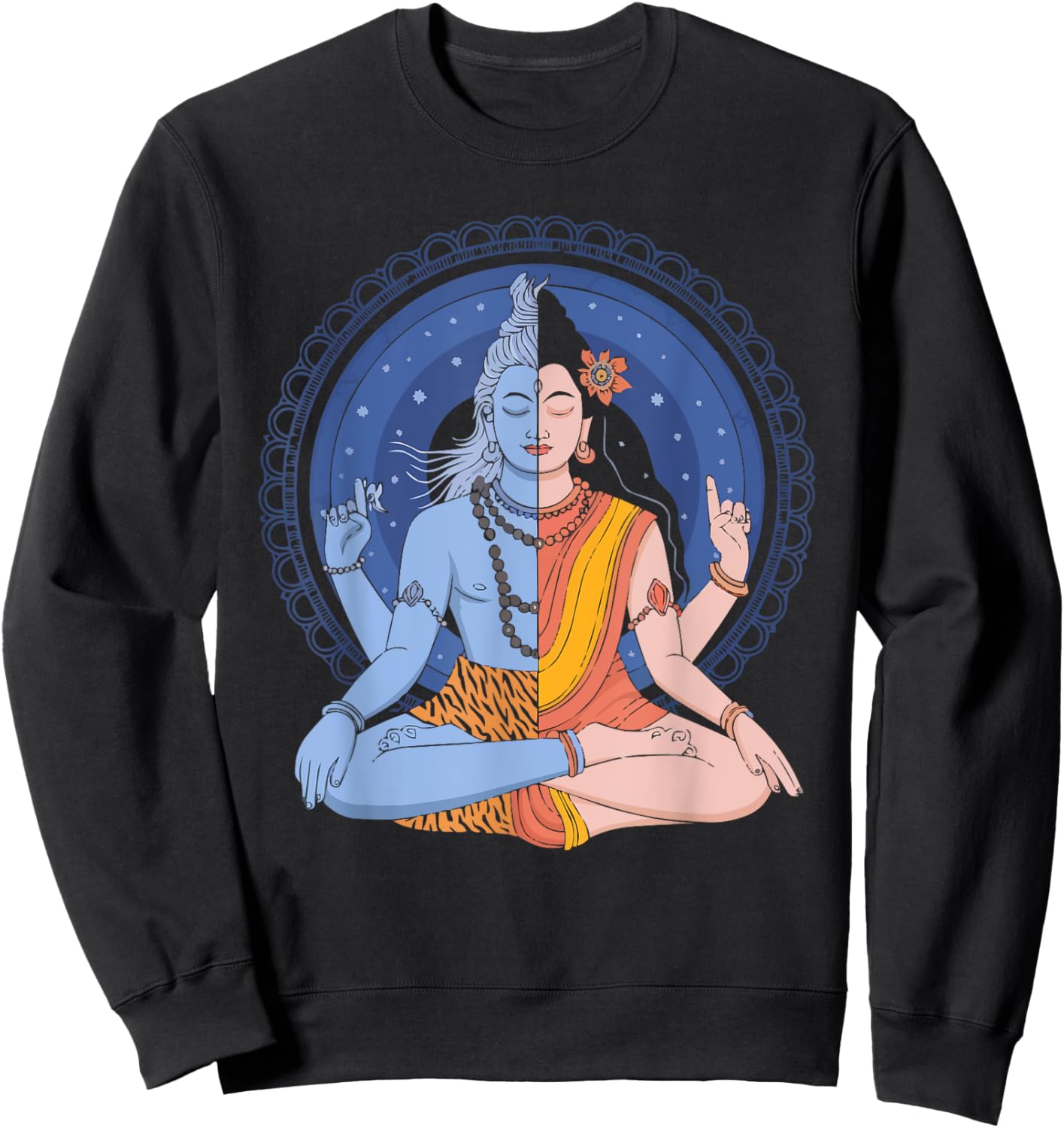 Maha Shivratri Hinduism Hindu Gods Lord Shiva Sweatshirt - Sweatshirt | Black