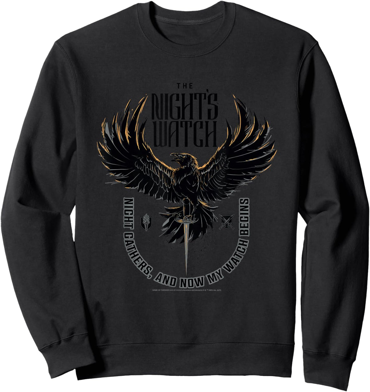 Game of Thrones The Night's Watch Night Gathers Sweatshirt - Sweatshirt | Black