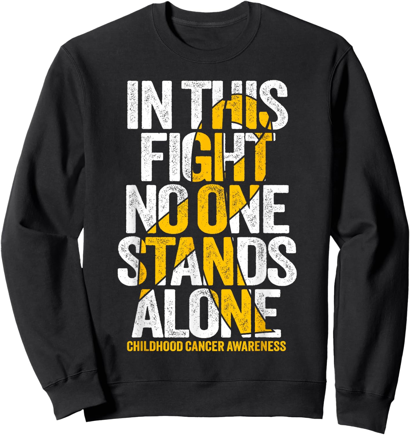 Childhood Cancer Support Squad Childhood Cancer Awareness Sweatshirt - Sweatshirt | Black