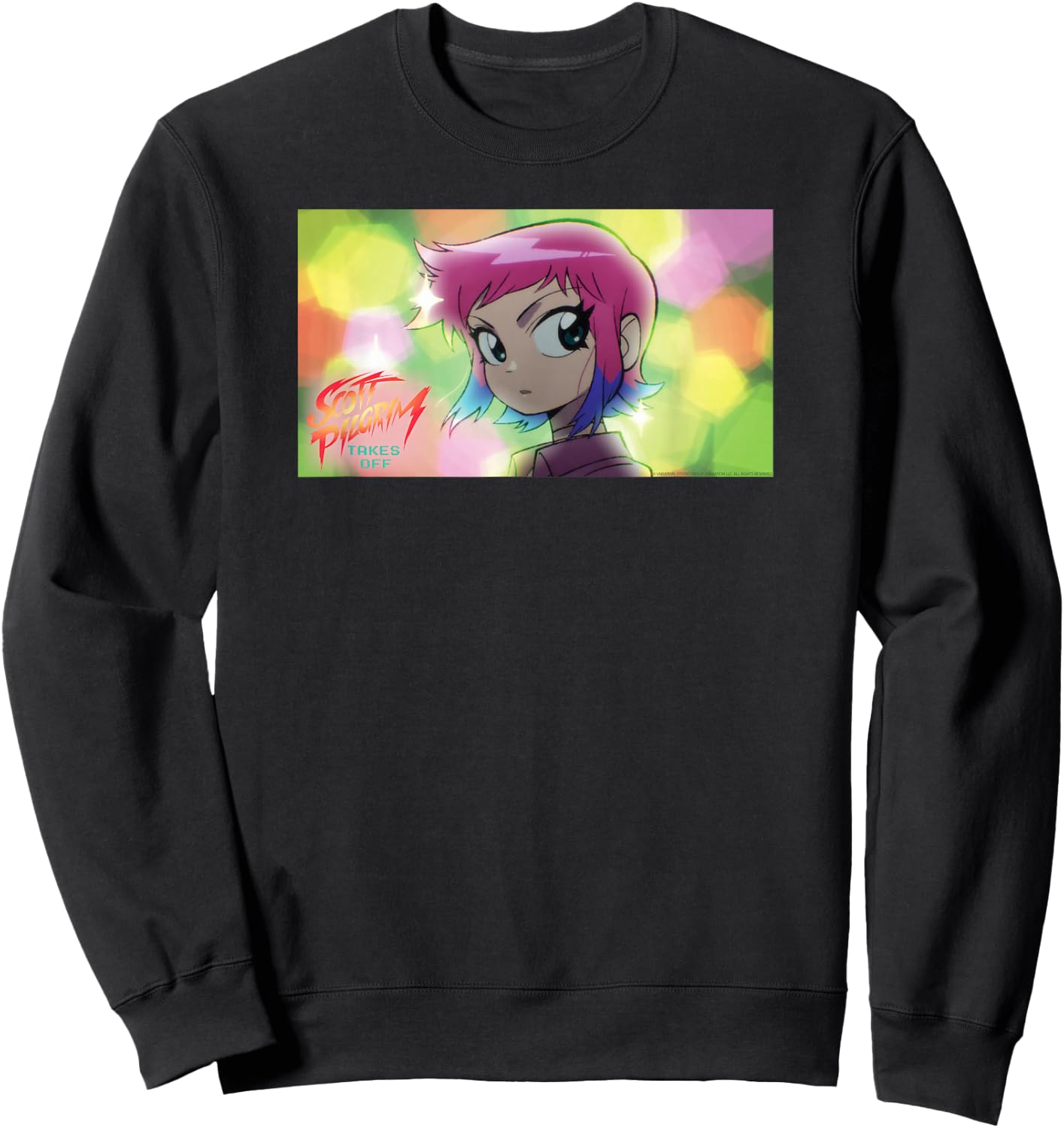 Scott Pilgrim Takes Off Ramona Flowers Sweatshirt - Sweatshirt | Black