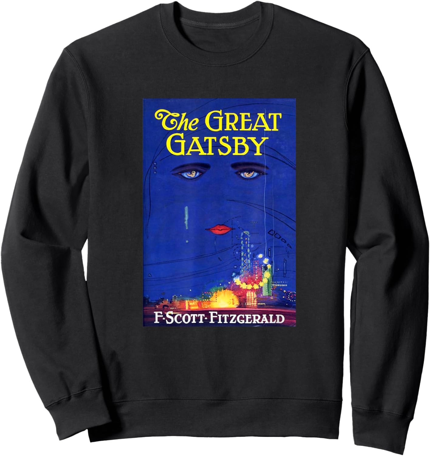 The Great Gatsby , Small, Black Sweatshirt - Sweatshirt | Black