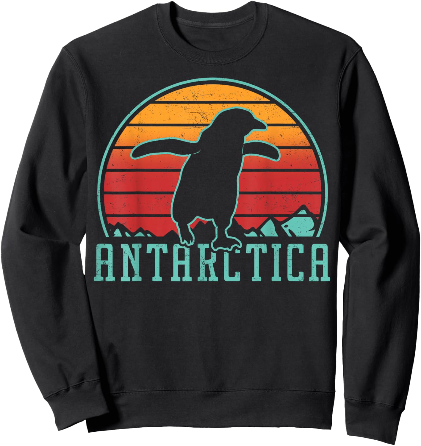 Antarctica Continent - Penguin - Penguins South Pole Sweatshirt - Sweatshirt | Black