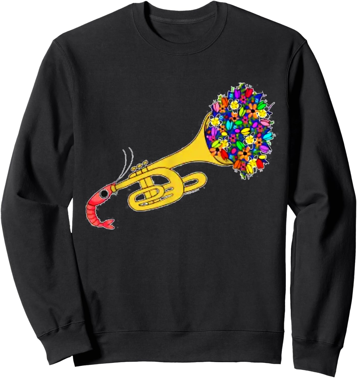 Trumpet Shrimp Sweatshirt - Sweatshirt | Black