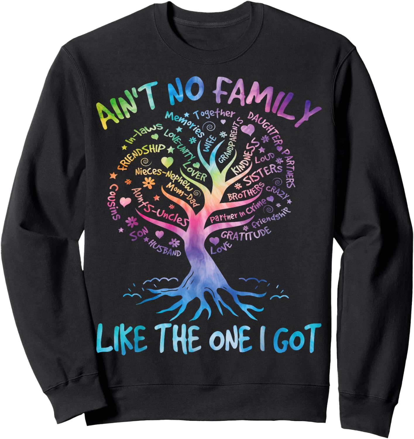 Family Reunion Party 2024 Shirt Family Matching Tie Dye Sweatshirt - Sweatshirt | Black