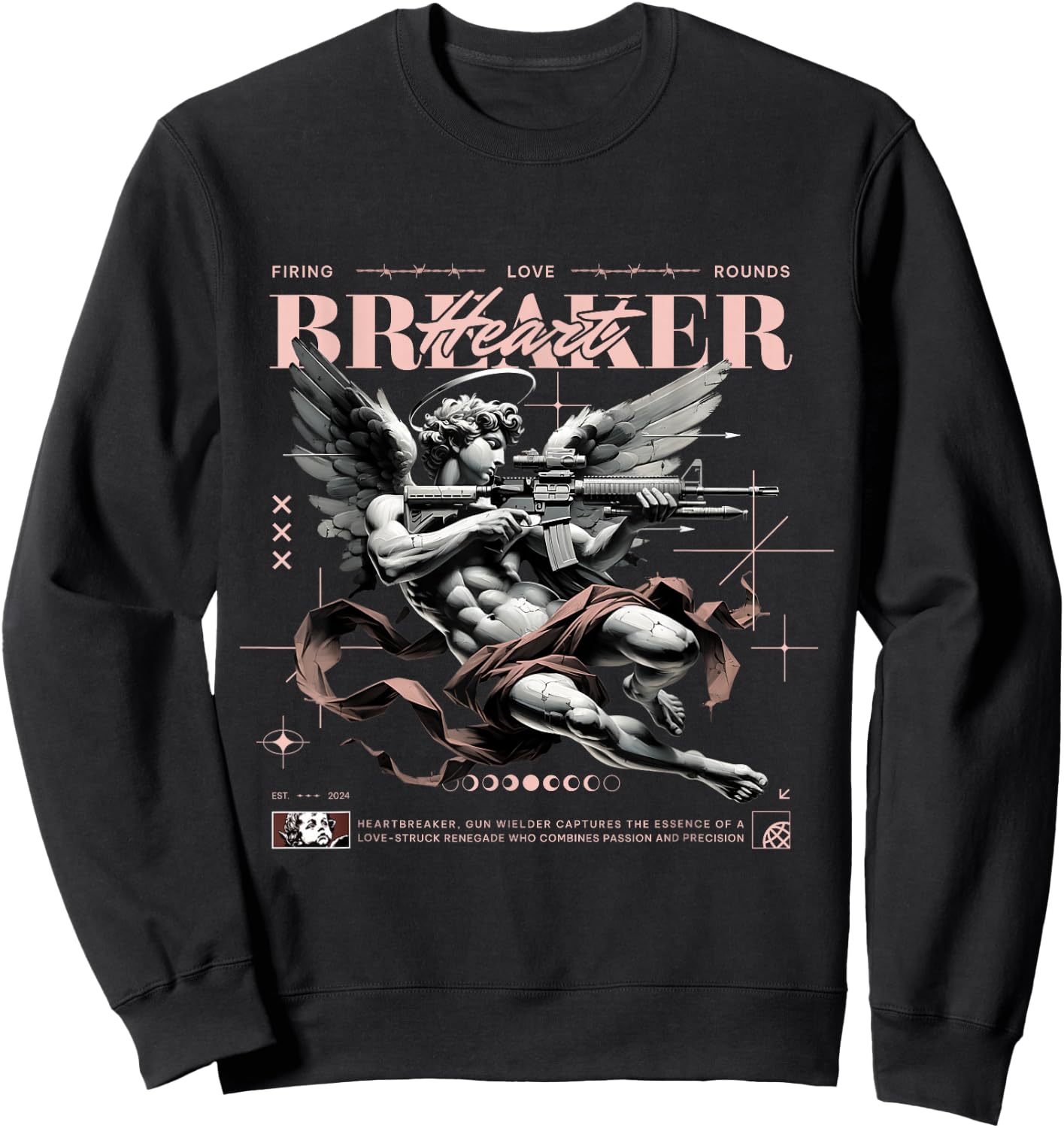 Heart Breaker Legend Pink 11s Matching Women Sweatshirt - Sweatshirt | Black